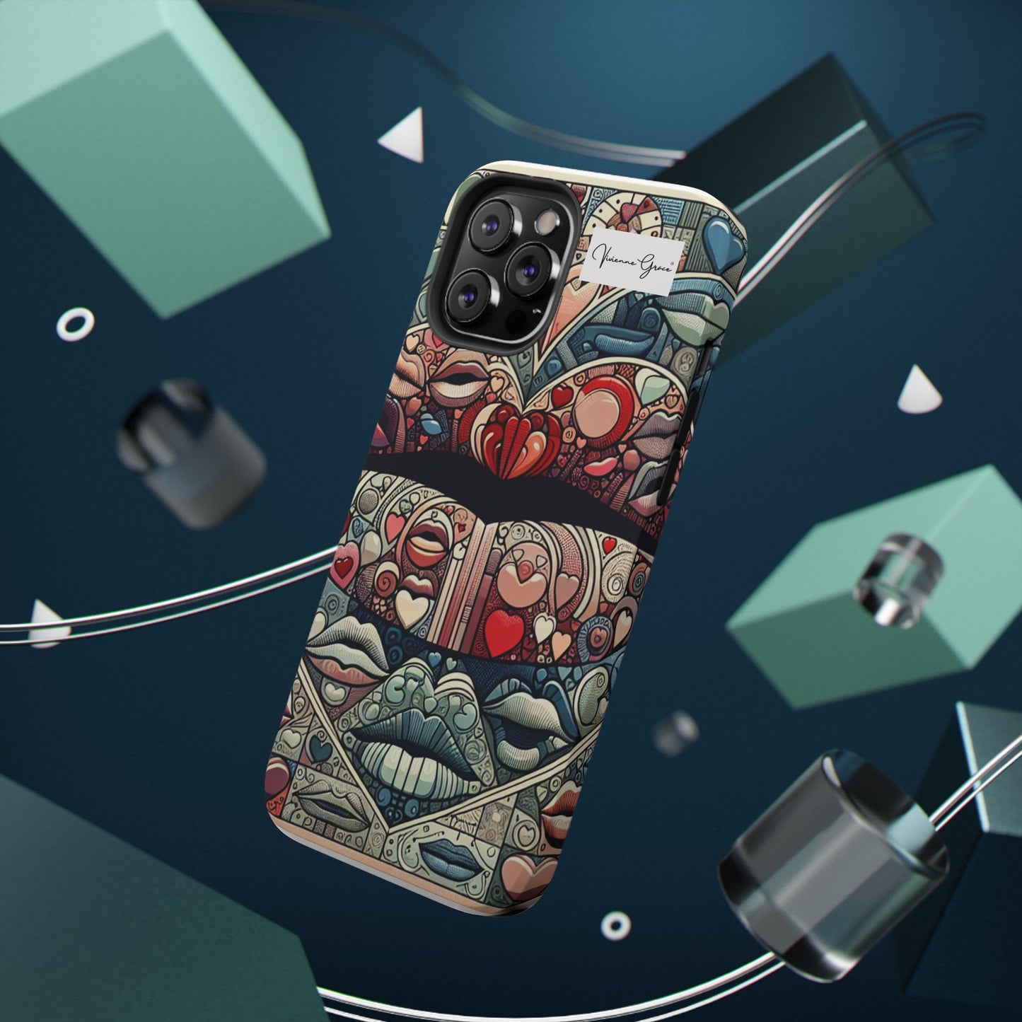 IPhone - Impact-Resistant Cases - BLUE LIPS - Vivienne Grace