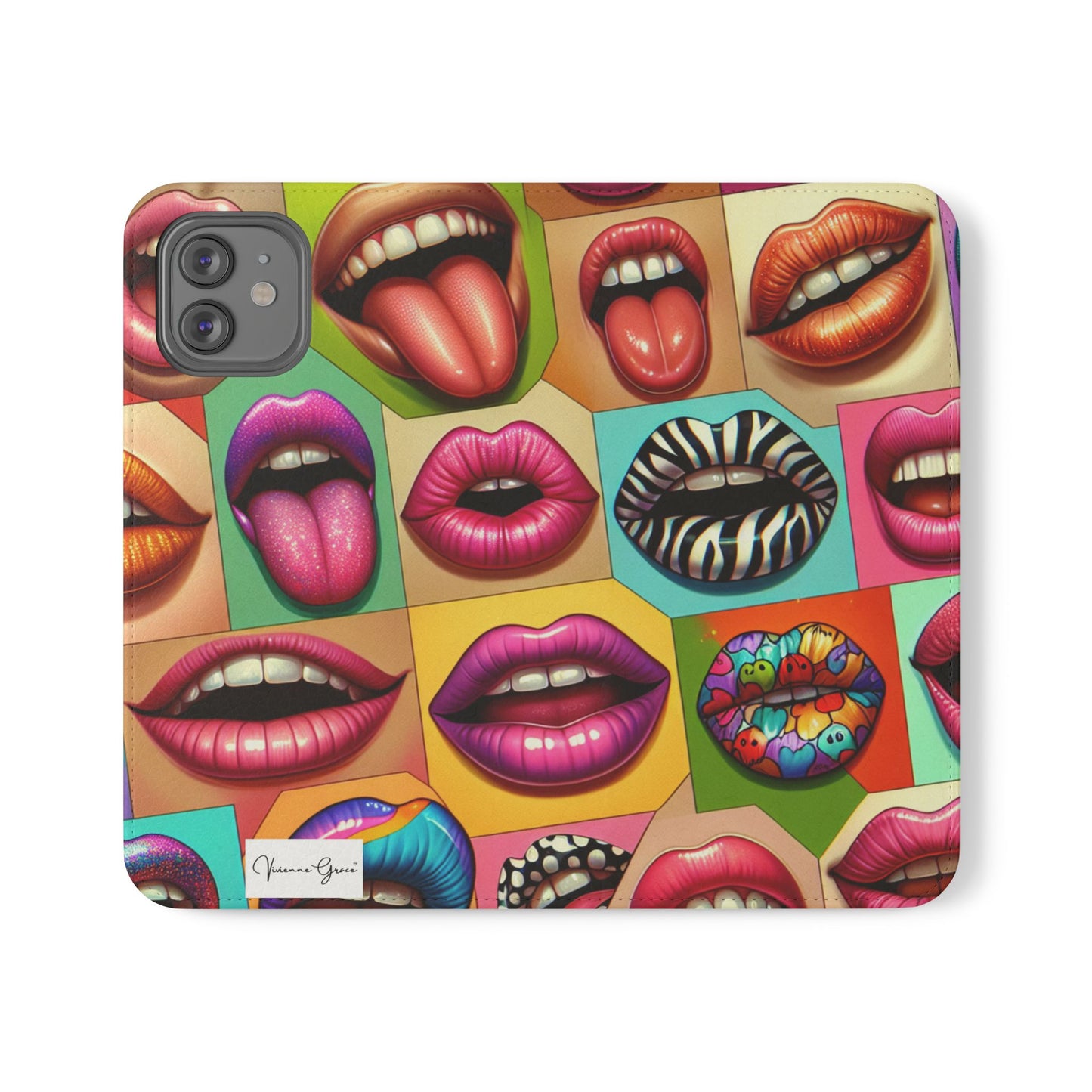 IPhone - Flip Case - LIPS - Vivienne Grace