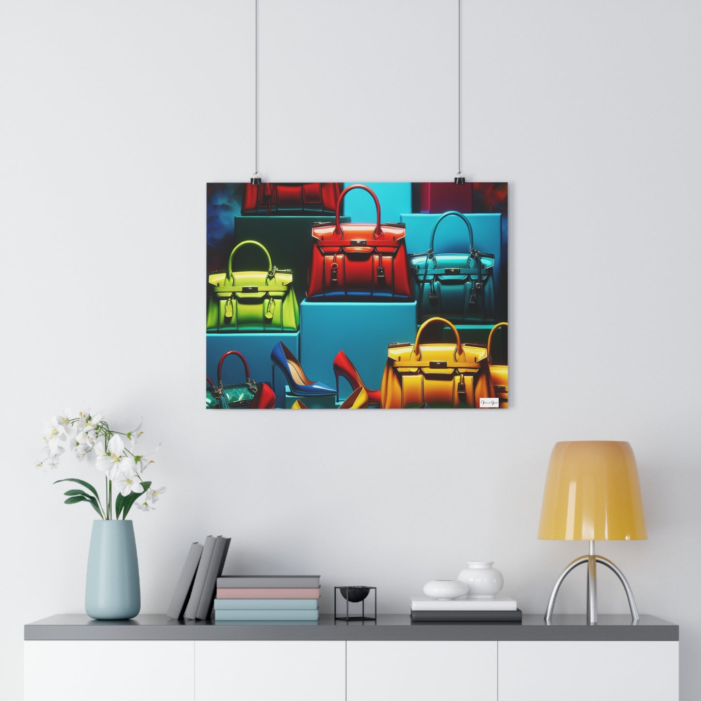 Giclée Art Print - Handbags/Stilettos - Vivienne Grace