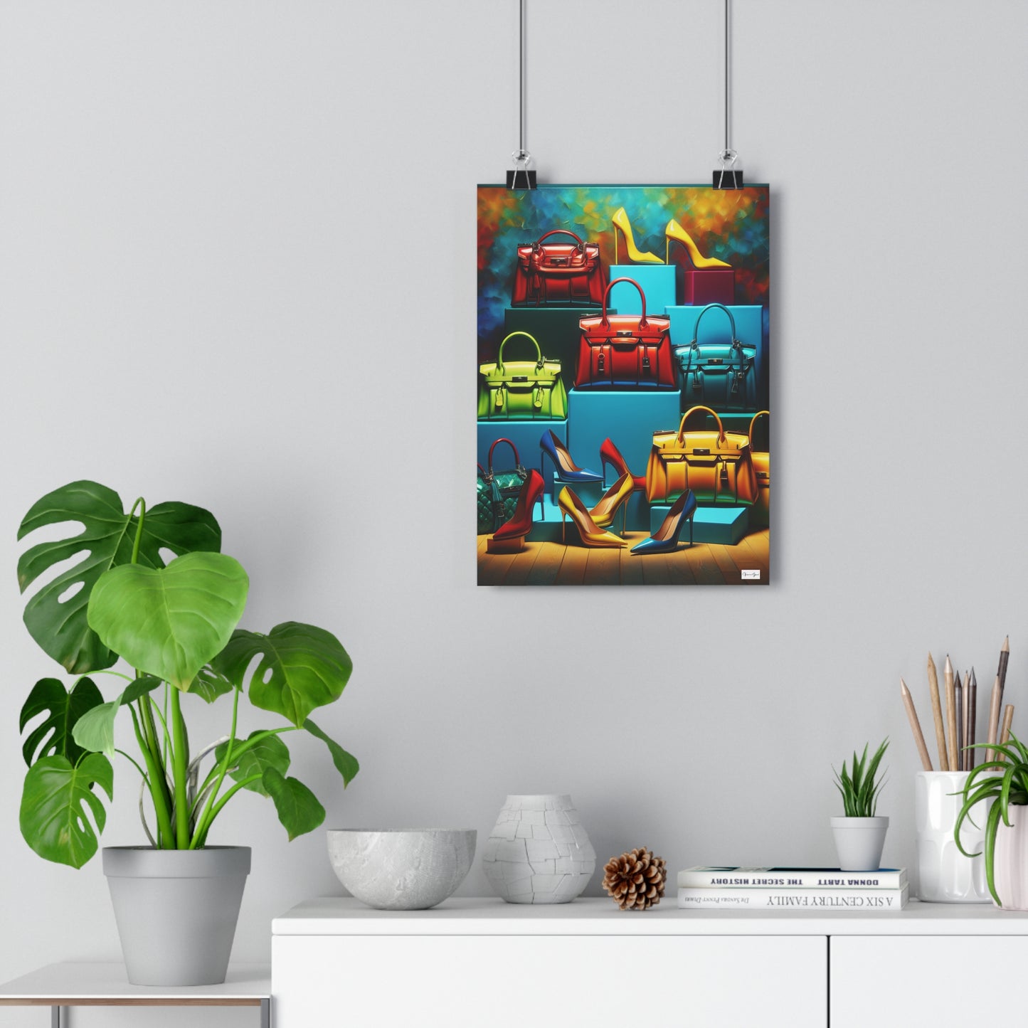 Giclée Art Print - Handbags/Stilettos - Vivienne Grace