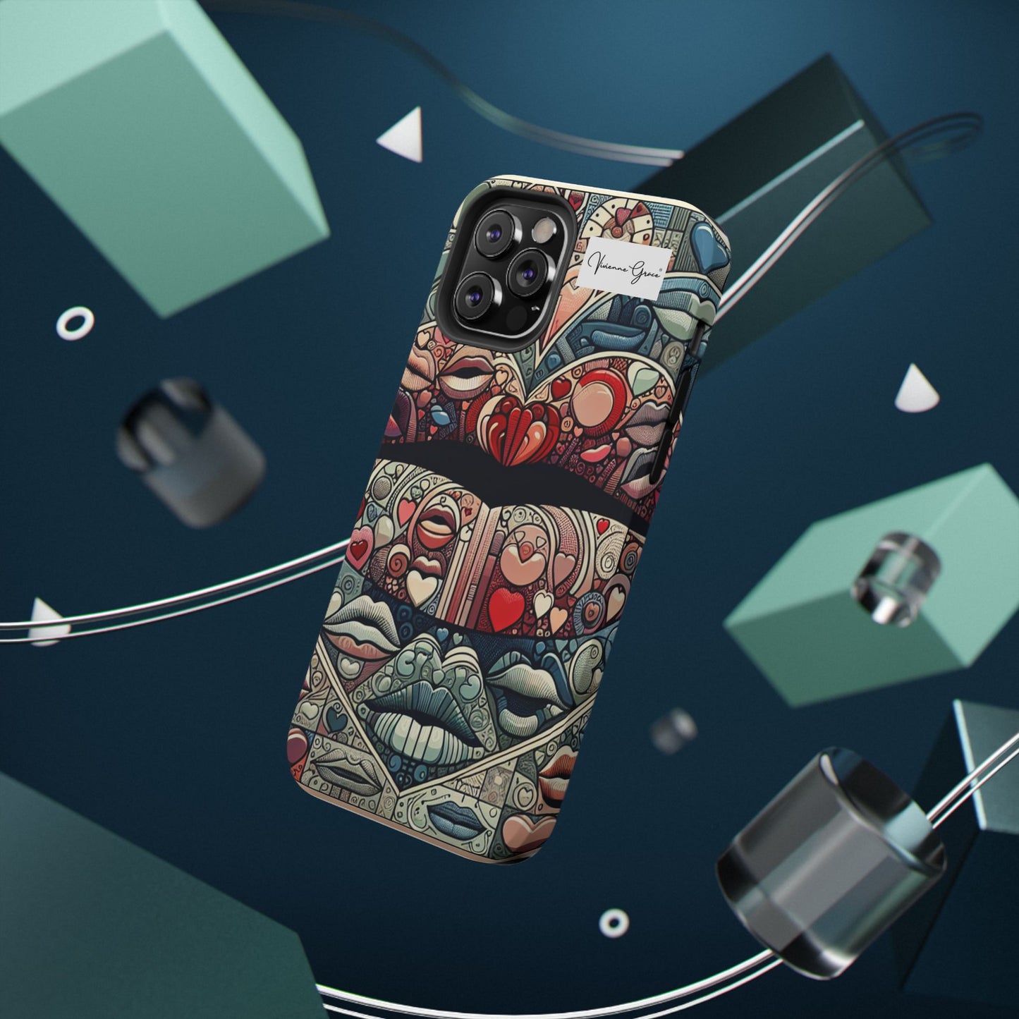 IPhone - Impact-Resistant Cases - BLUE LIPS - Vivienne Grace