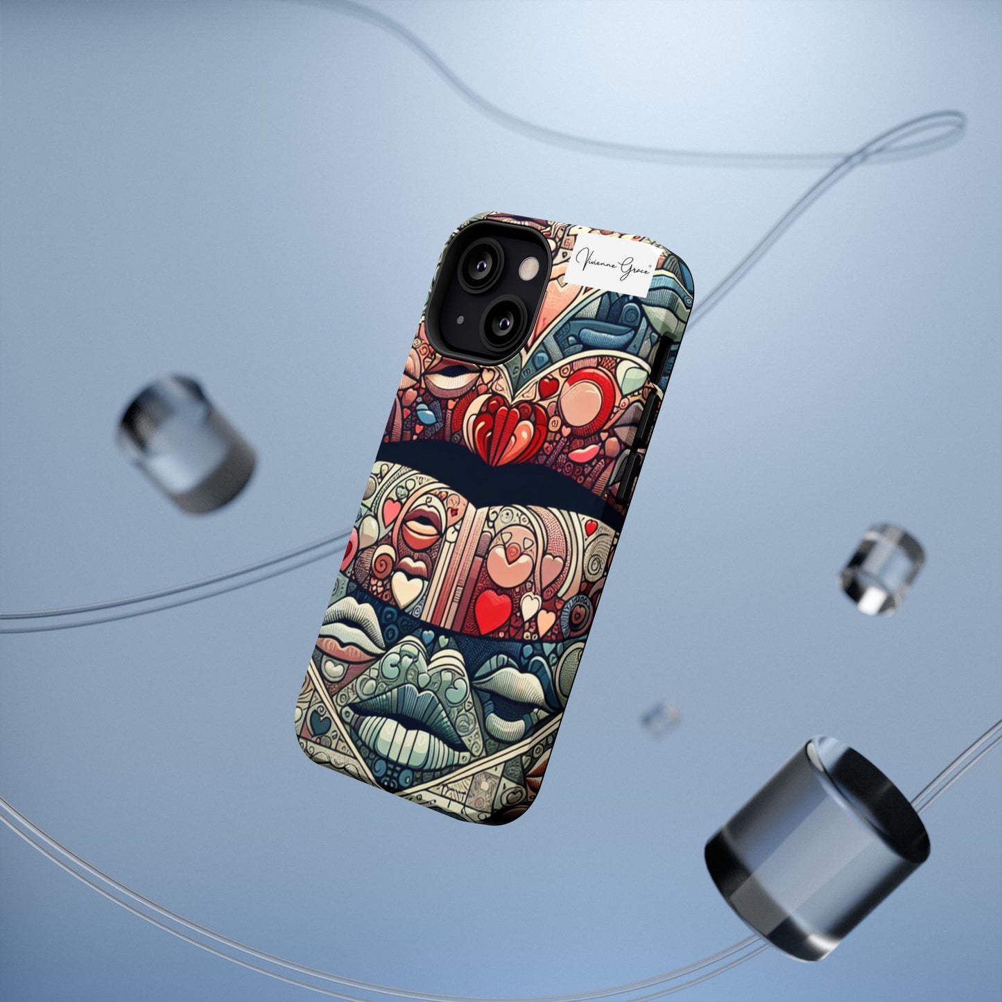IPhone - Impact-Resistant Cases - BLUE LIPS - Vivienne Grace
