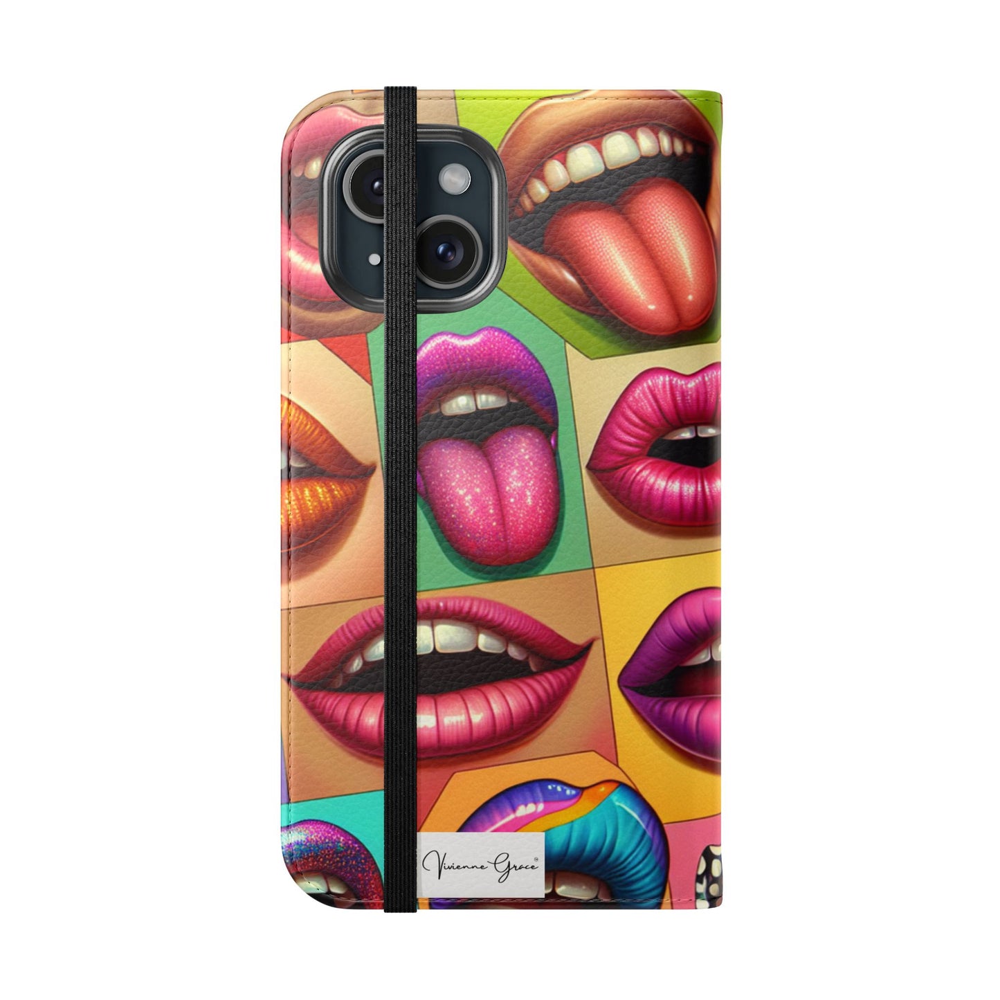 IPhone - Flip Case - LIPS - Vivienne Grace