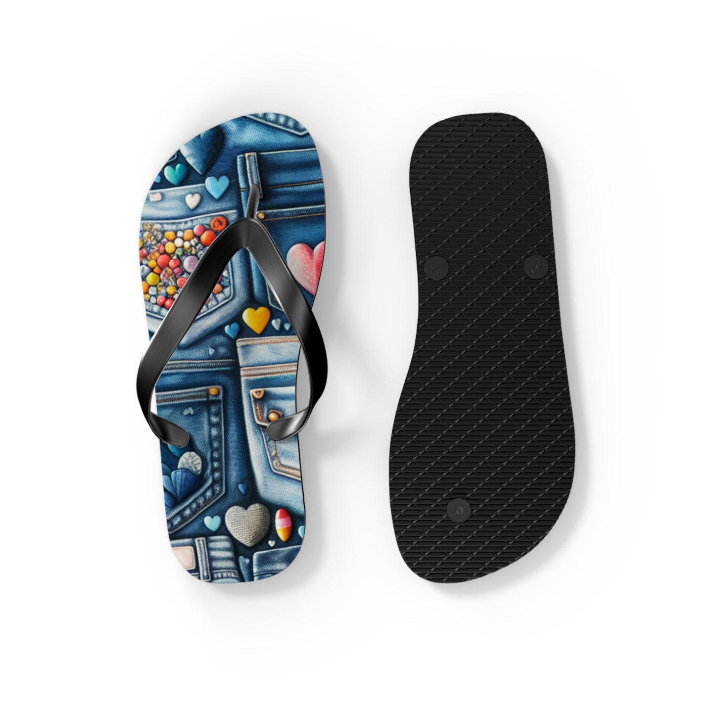 Flip Flops - BLUE JEANS - Vivienne Grace