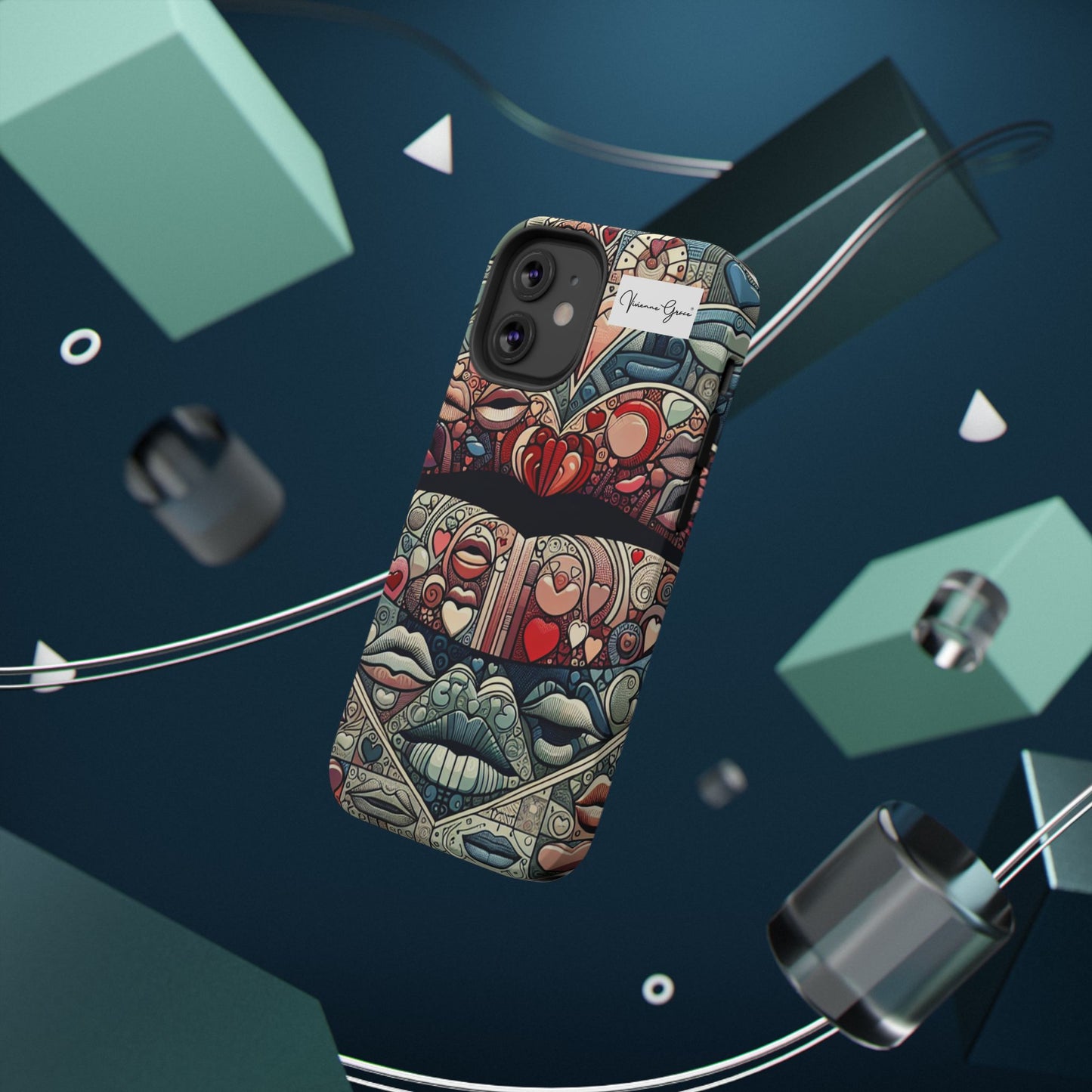 IPhone - Impact-Resistant Cases - BLUE LIPS - Vivienne Grace