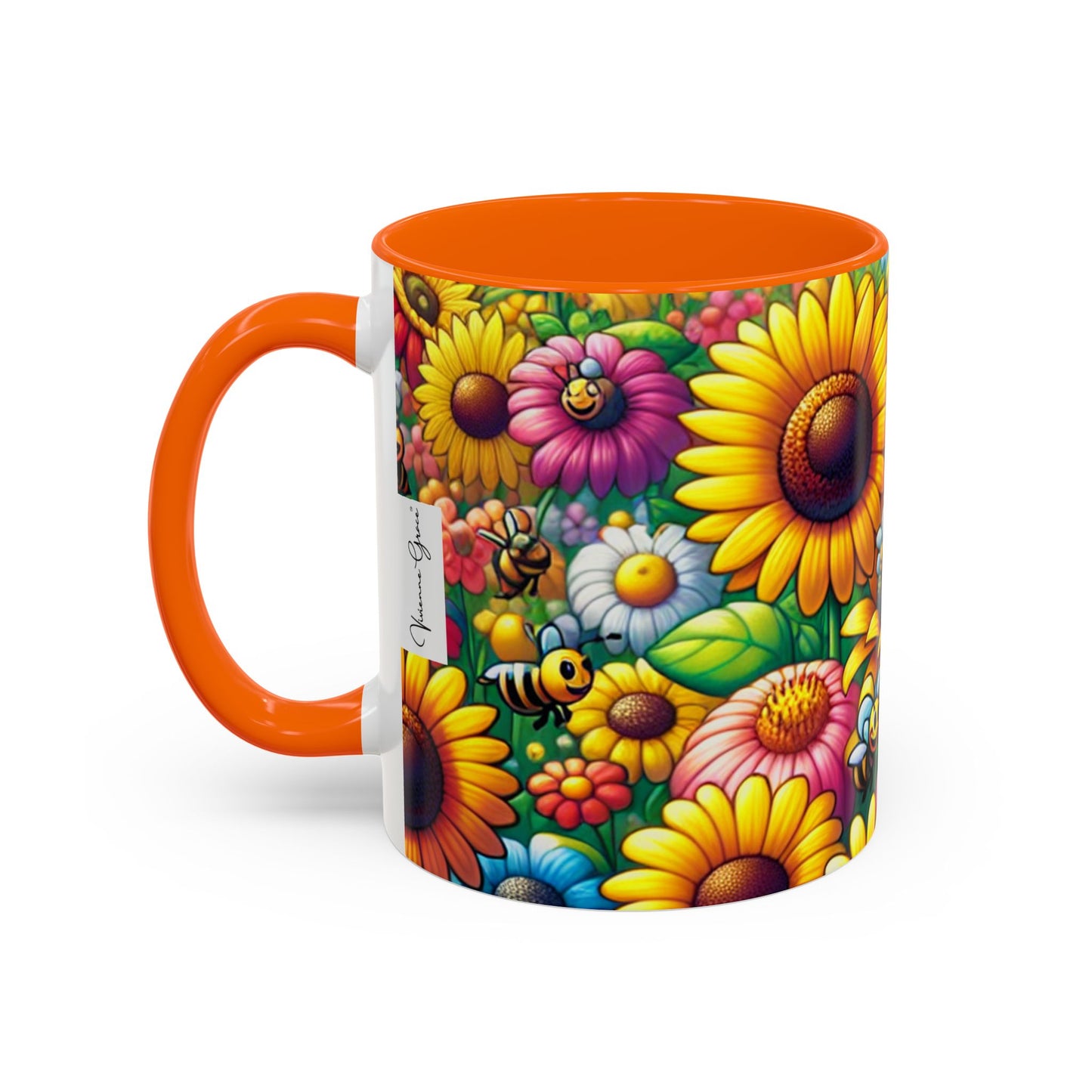 Coffee Mug - SUNFLOWERS/BEES - Vivienne Grace