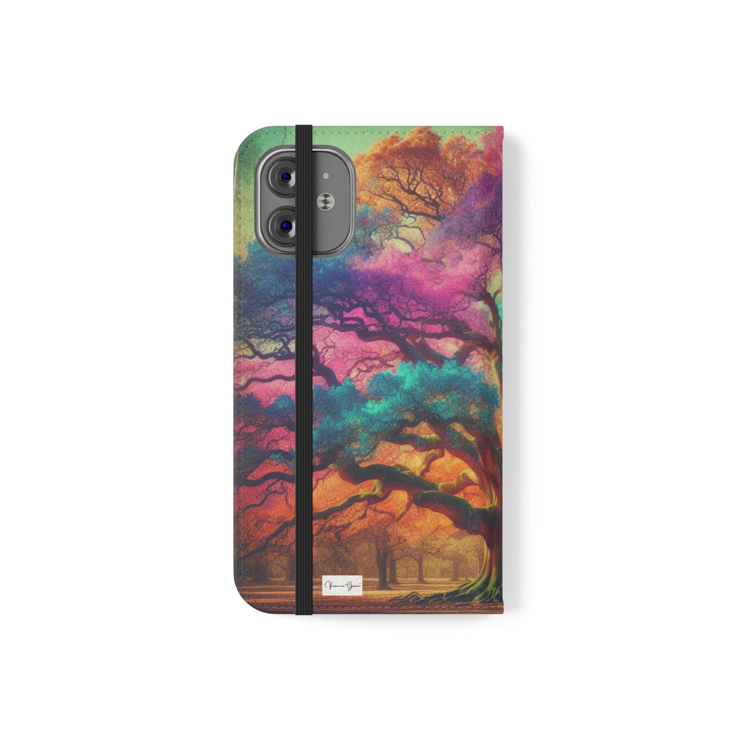 IPhone - Flip Case - COLORFUL OAK - Vivienne Grace