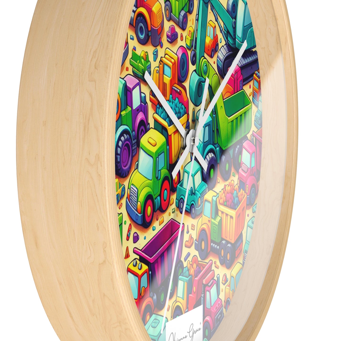 Wall Clock - HEAVY EQUIPMENT TOYS - Vivienne Grace