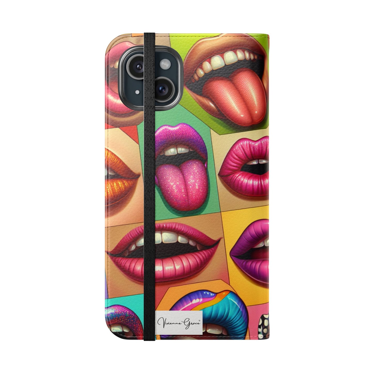 IPhone - Flip Case - LIPS - Vivienne Grace