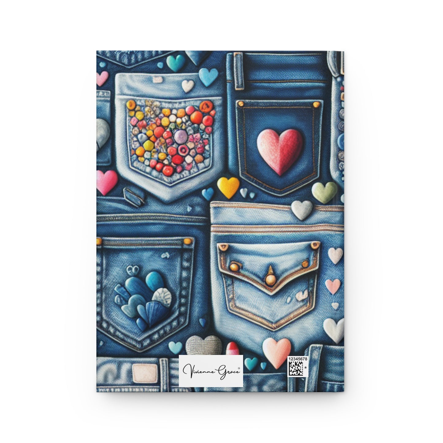 Hardcover Journal - BLUE JEANS - Vivienne Grace