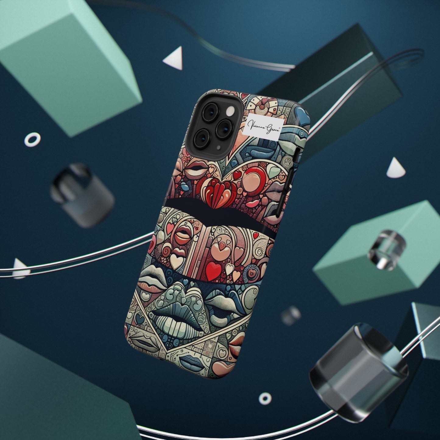IPhone - Impact-Resistant Cases - BLUE LIPS - Vivienne Grace