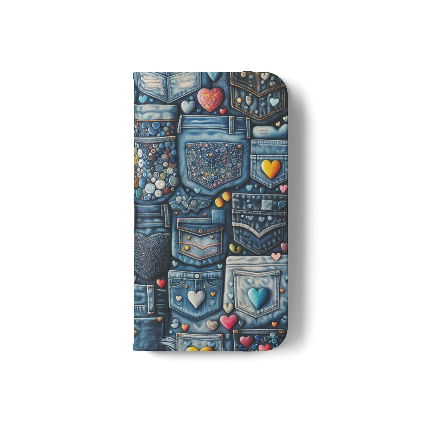 IPhone - Flip Case - BLUE JEANS - Vivienne Grace