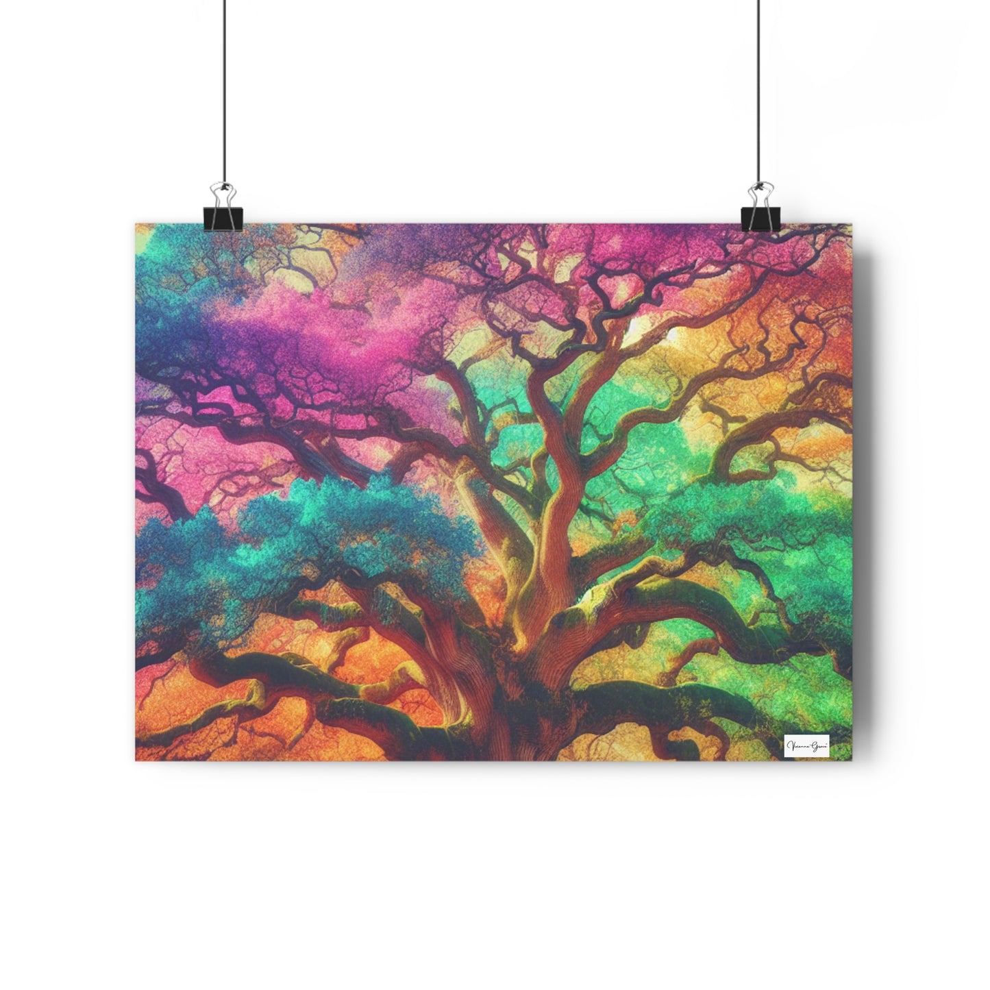 Giclée Art Print - Colorful Oak - Vivienne Grace