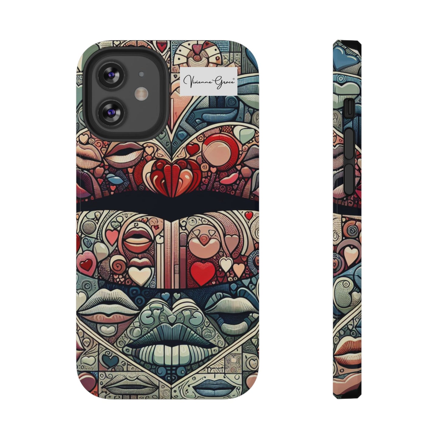 IPhone - Impact-Resistant Cases - BLUE LIPS - Vivienne Grace