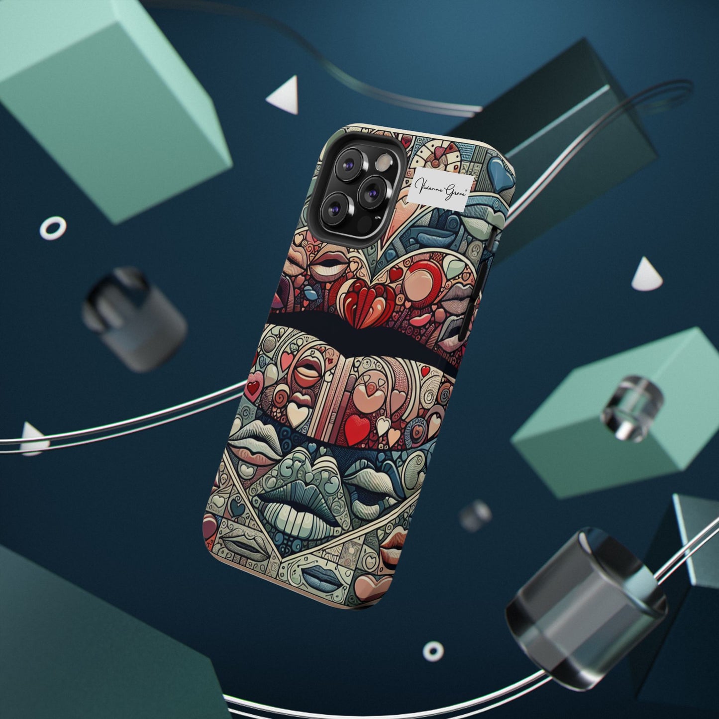 IPhone - Impact-Resistant Cases - BLUE LIPS - Vivienne Grace