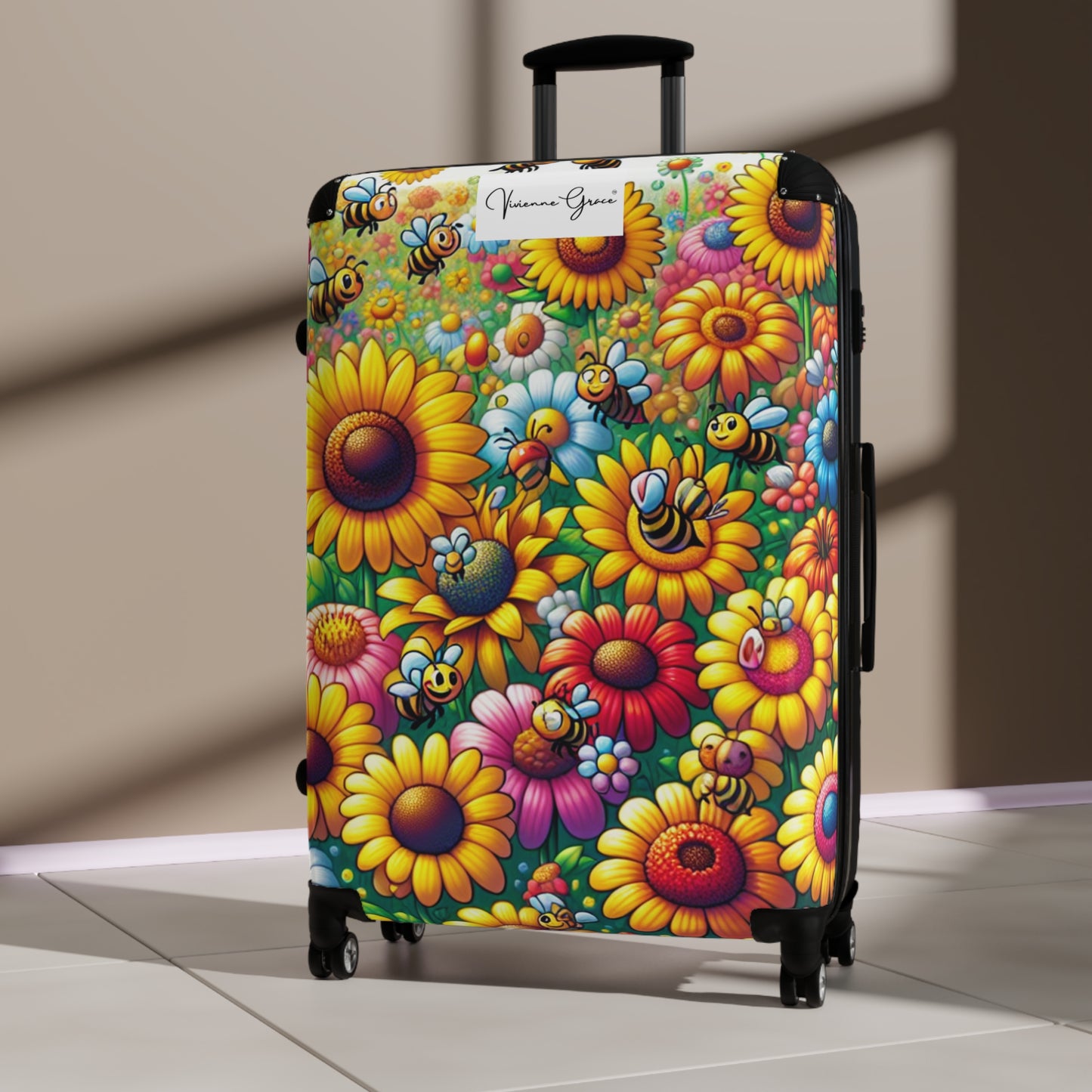Suitcase - SUNFLOWERS/BEES