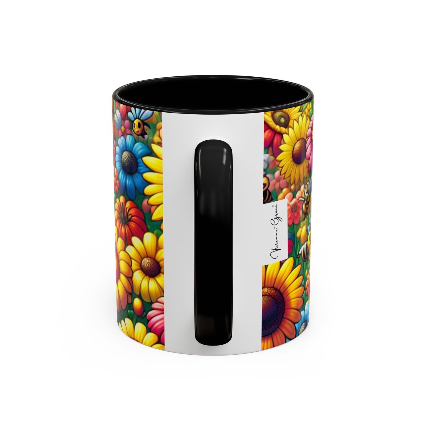 Coffee Mug - SUNFLOWERS/BEES - Vivienne Grace