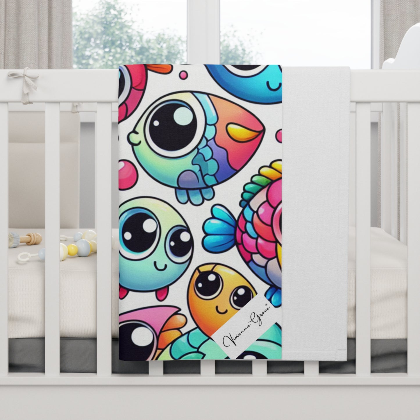 Soft Fleece Baby Blanket - BIG FISHIES