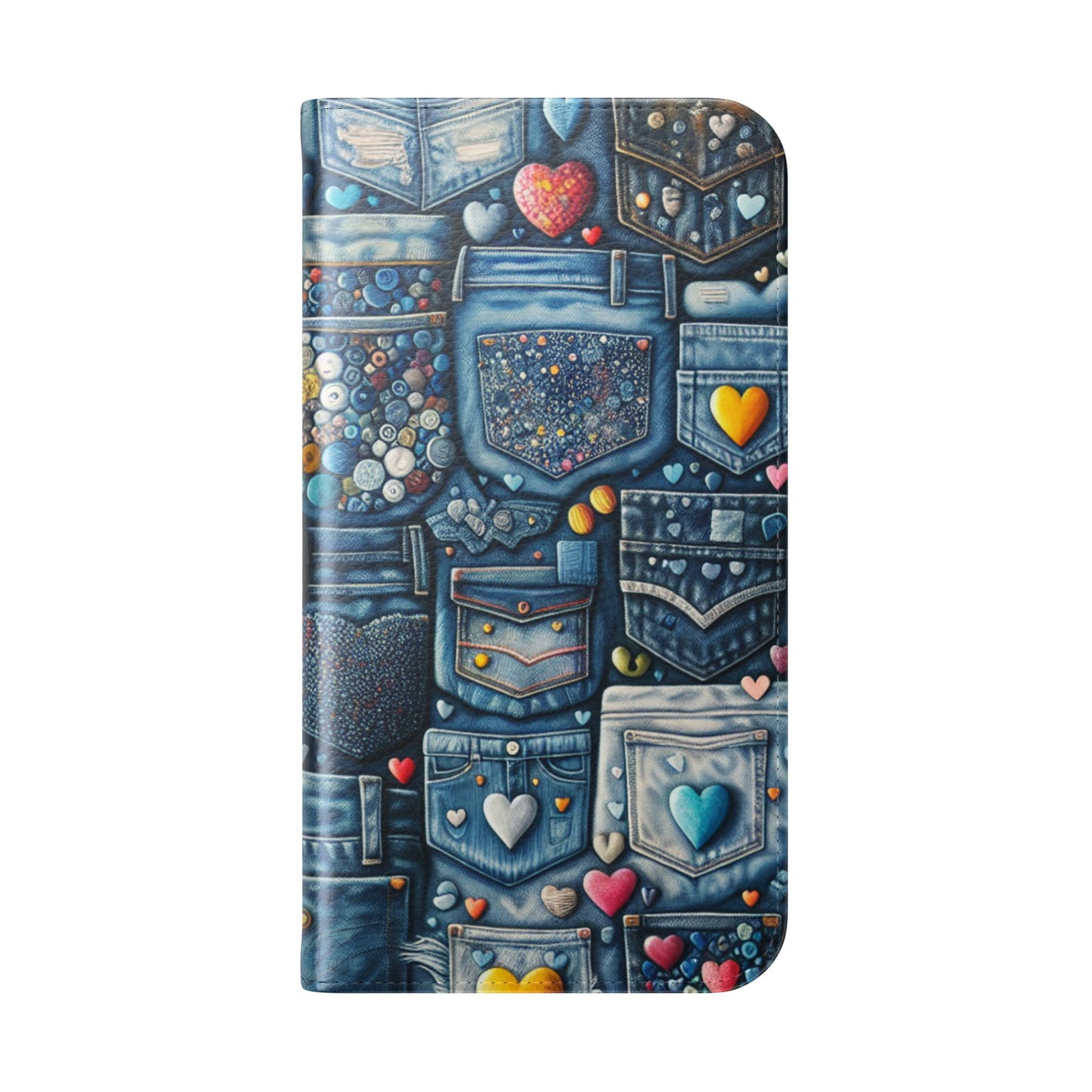 IPhone - Flip Case - BLUE JEANS - Vivienne Grace