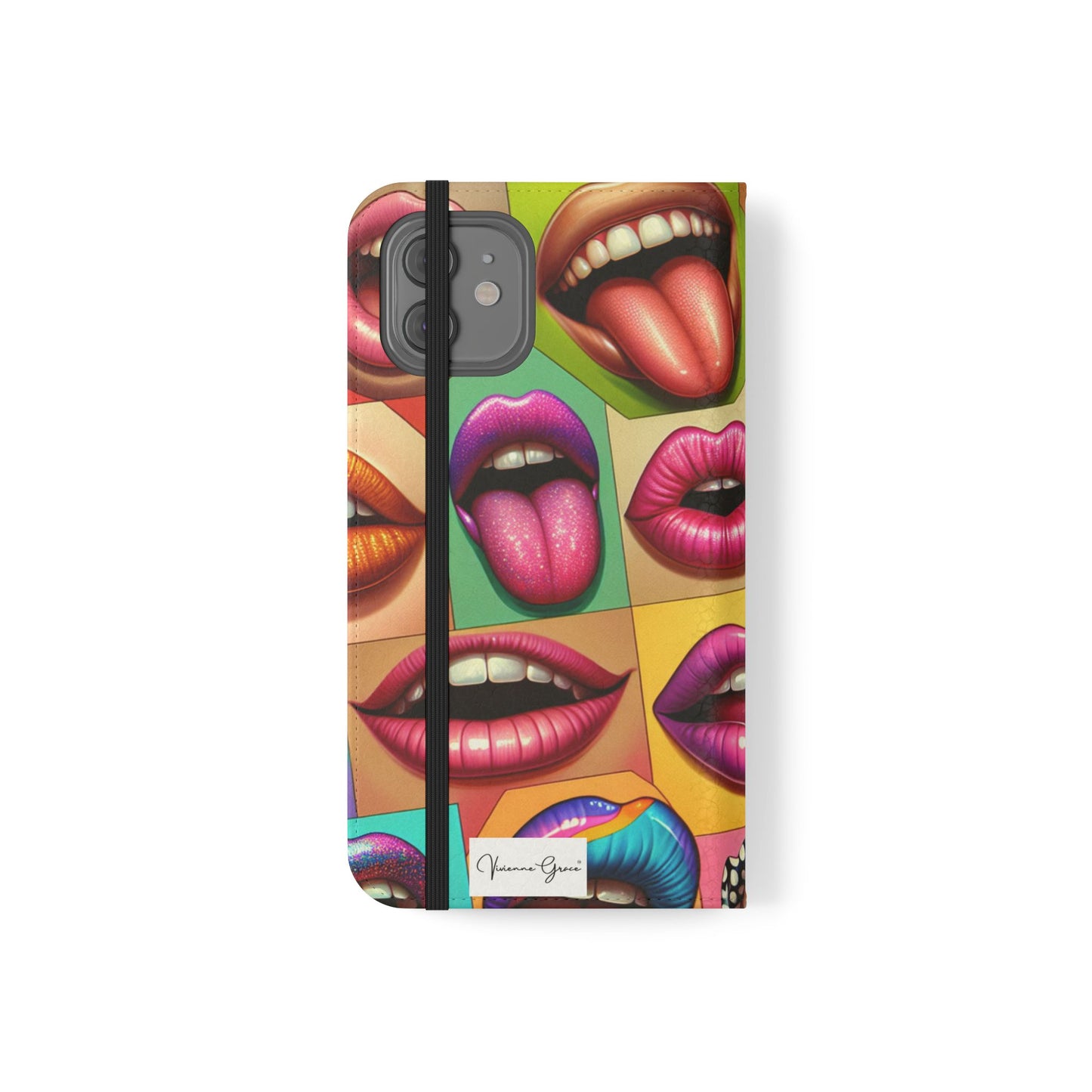 IPhone - Flip Case - LIPS - Vivienne Grace