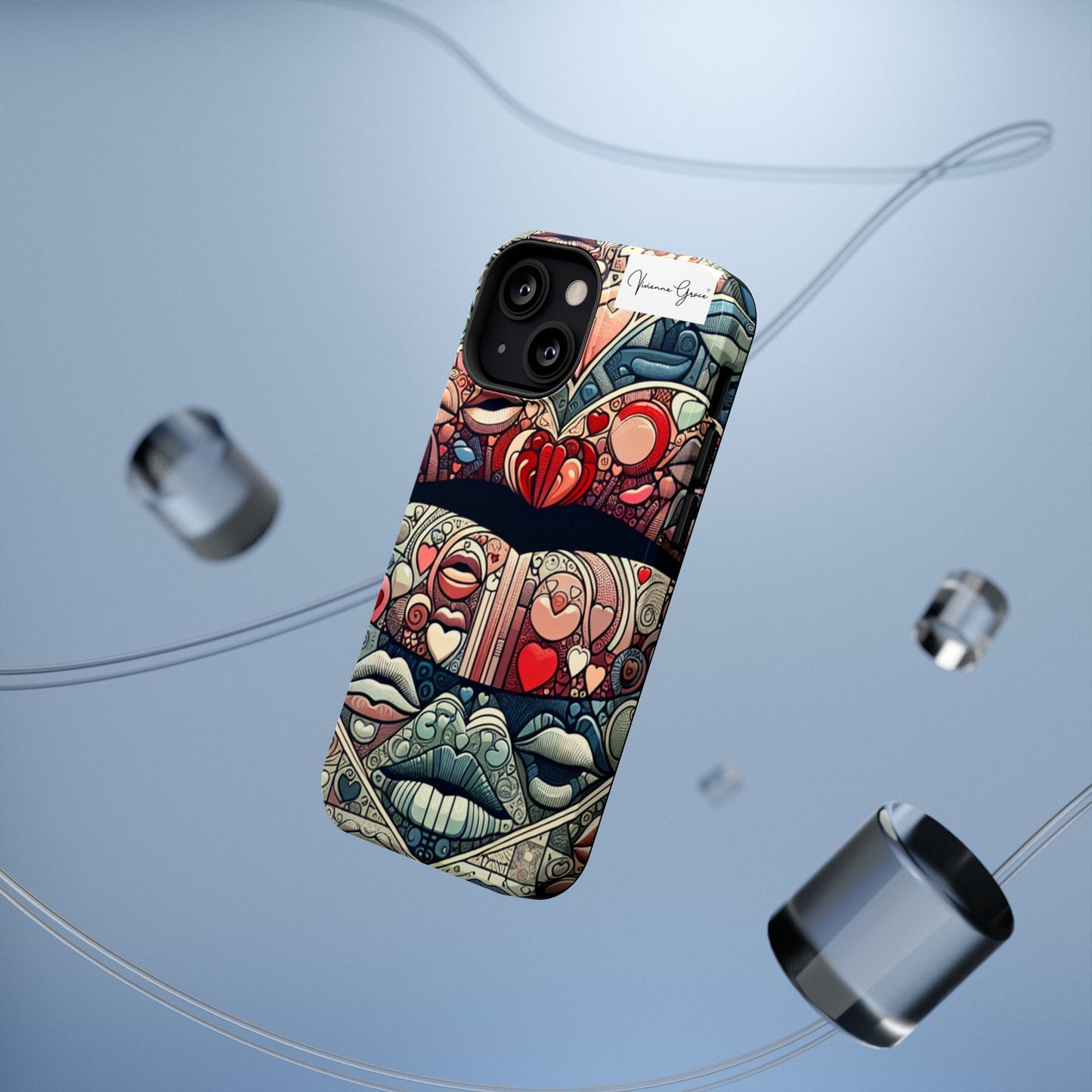 IPhone - Impact-Resistant Cases - BLUE LIPS - Vivienne Grace