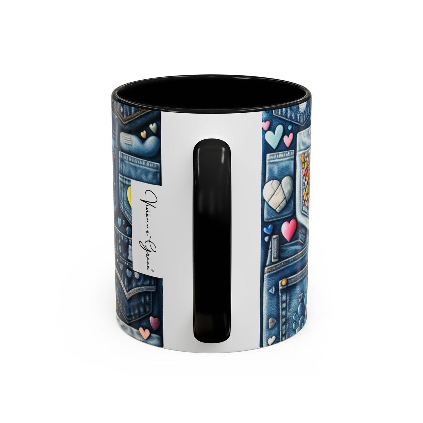 Accent Coffee Mug - BLUE JEANS - Vivienne Grace