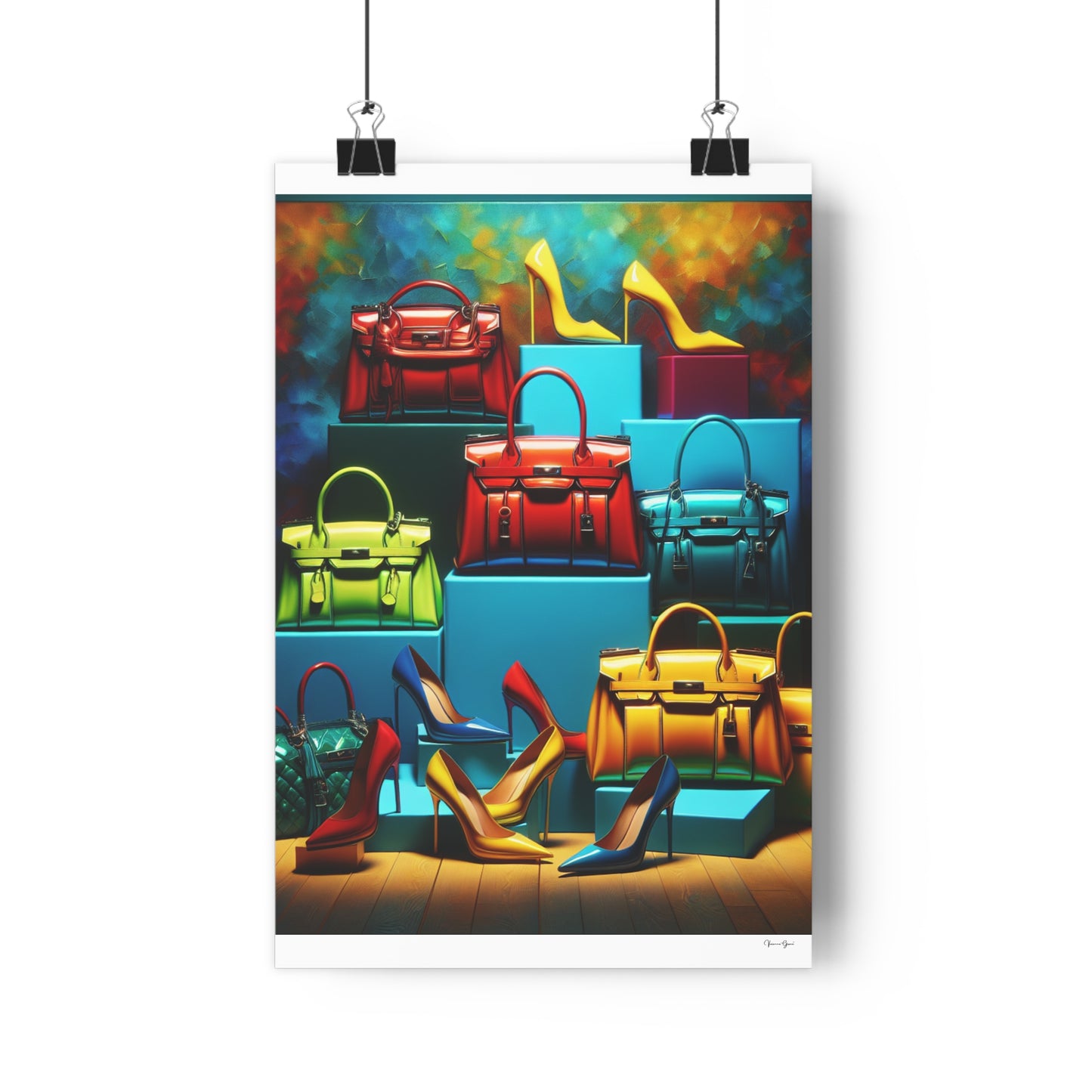 Giclée Art Print - Handbags/Stilettos - Vivienne Grace