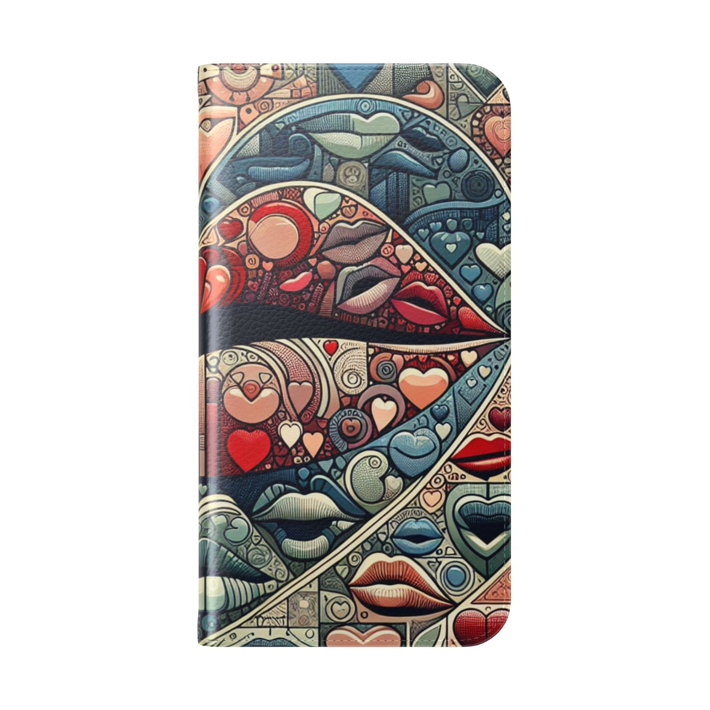 IPhone - Flip Case - BLUE LIPS - Vivienne Grace