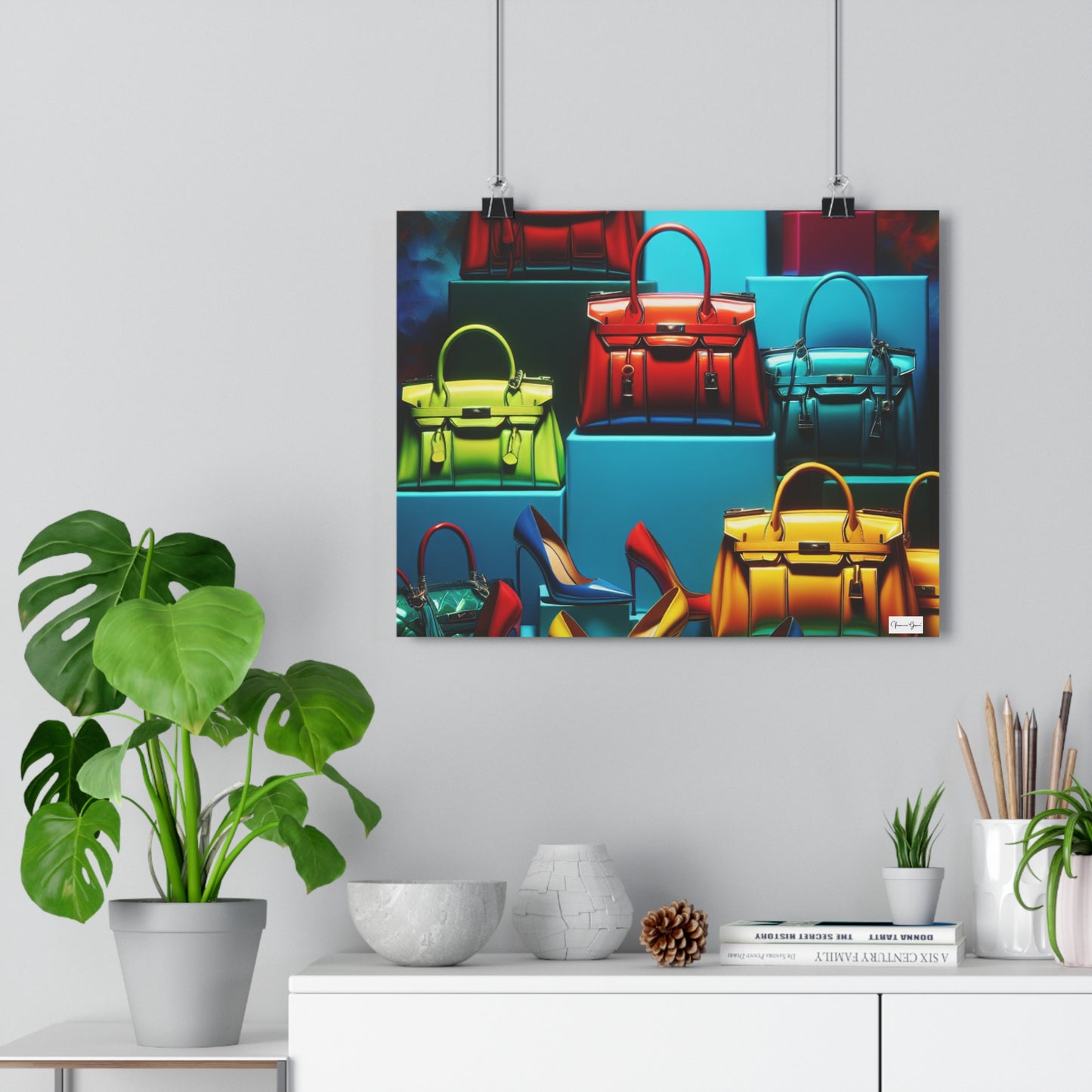 Giclée Art Print - Handbags/Stilettos - Vivienne Grace