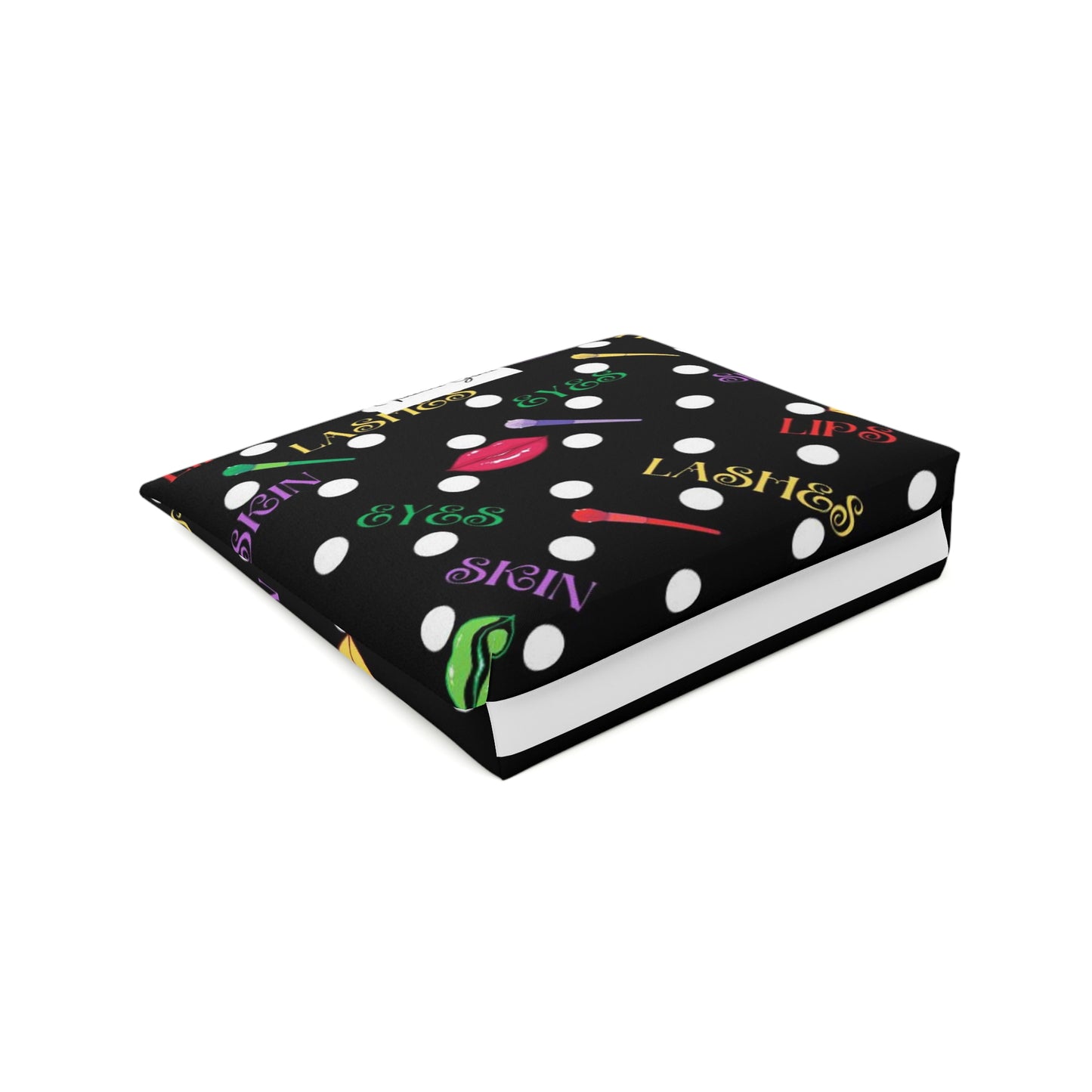 Cotton Cosmetic Bag - FUN (black) - Vivienne Grace