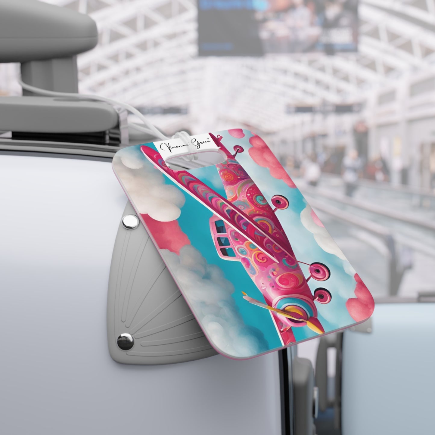 Luggage Tag - GROOVY PLANE - Vivienne Grace