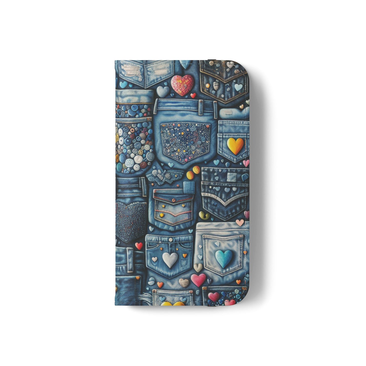 IPhone - Flip Case - BLUE JEANS - Vivienne Grace