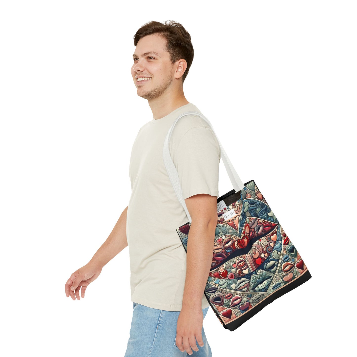 Tote Bag - BLUE LIPS - Vivienne Grace