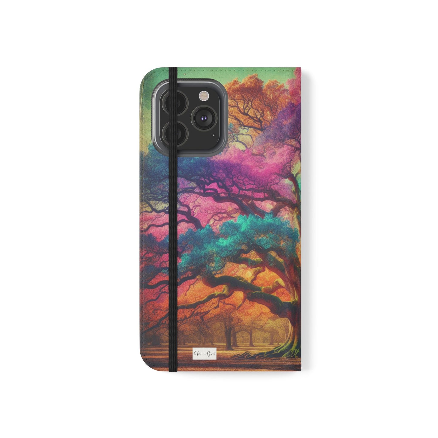 IPhone - Flip Case - COLORFUL OAK - Vivienne Grace