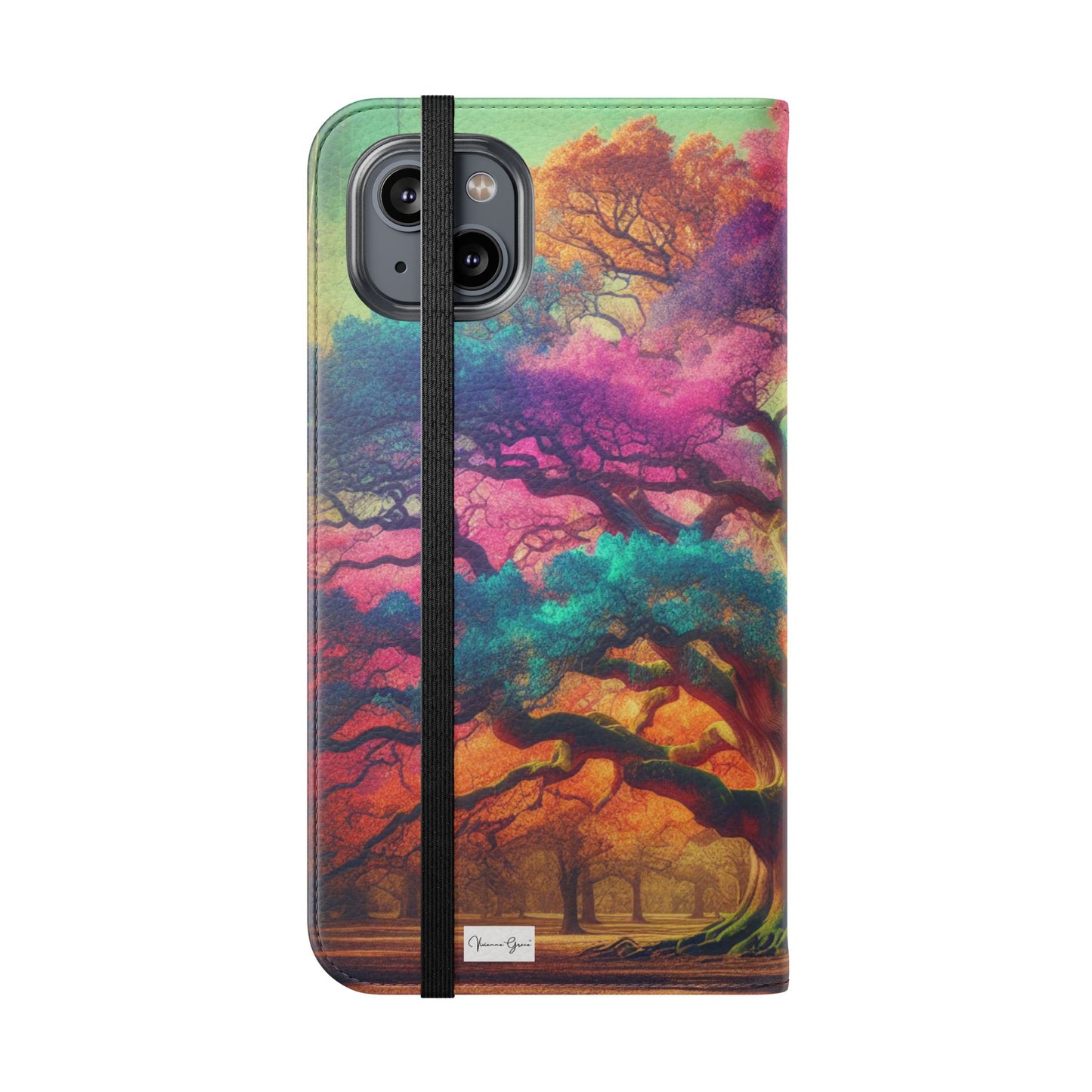 IPhone - Flip Case - COLORFUL OAK - Vivienne Grace