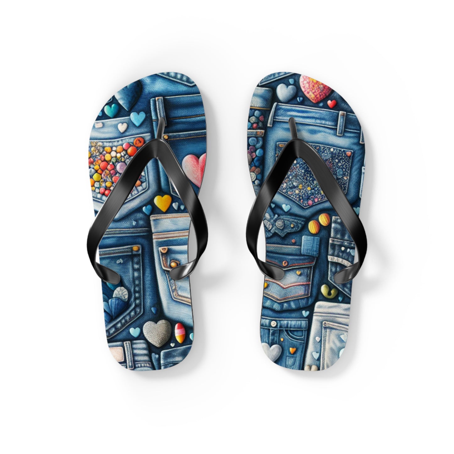 Flip Flops - BLUE JEANS - Vivienne Grace