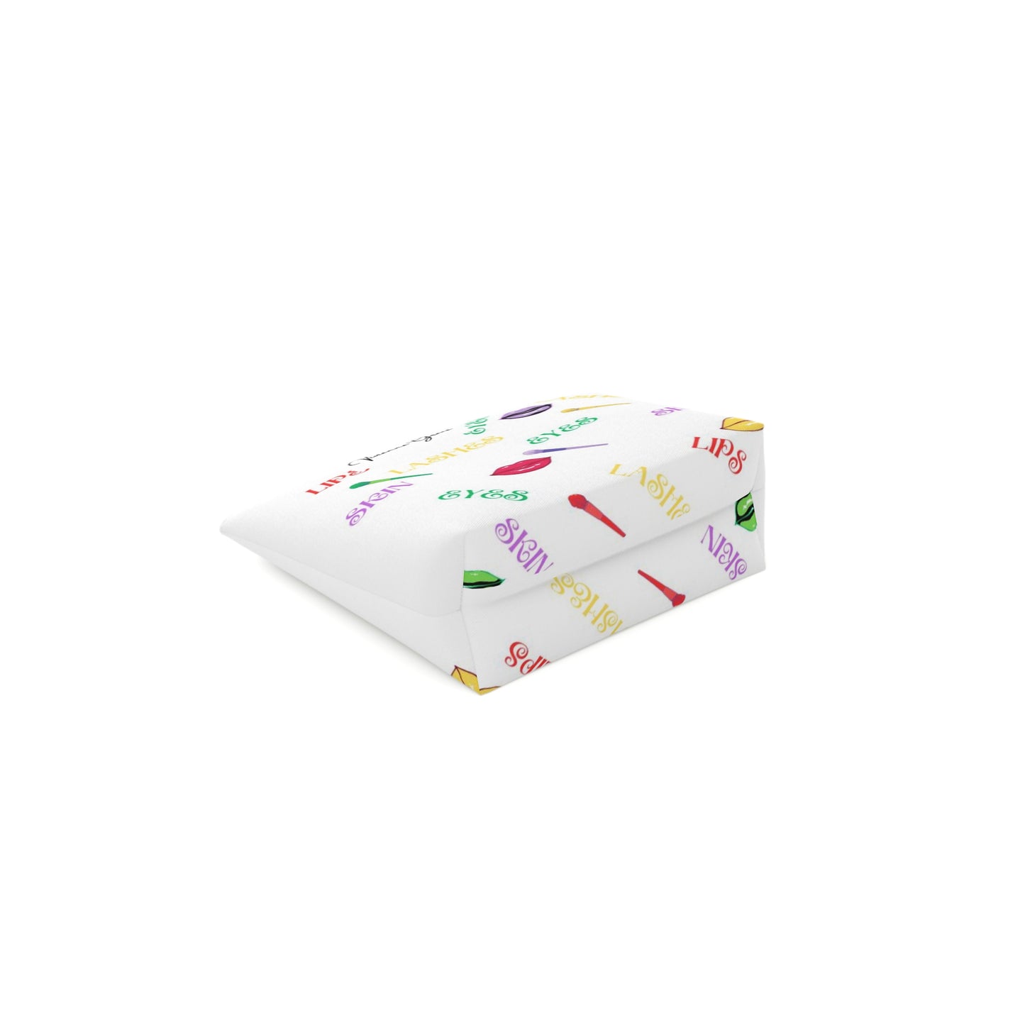 Cotton Cosmetic Bag - FUN (white) - Vivienne Grace