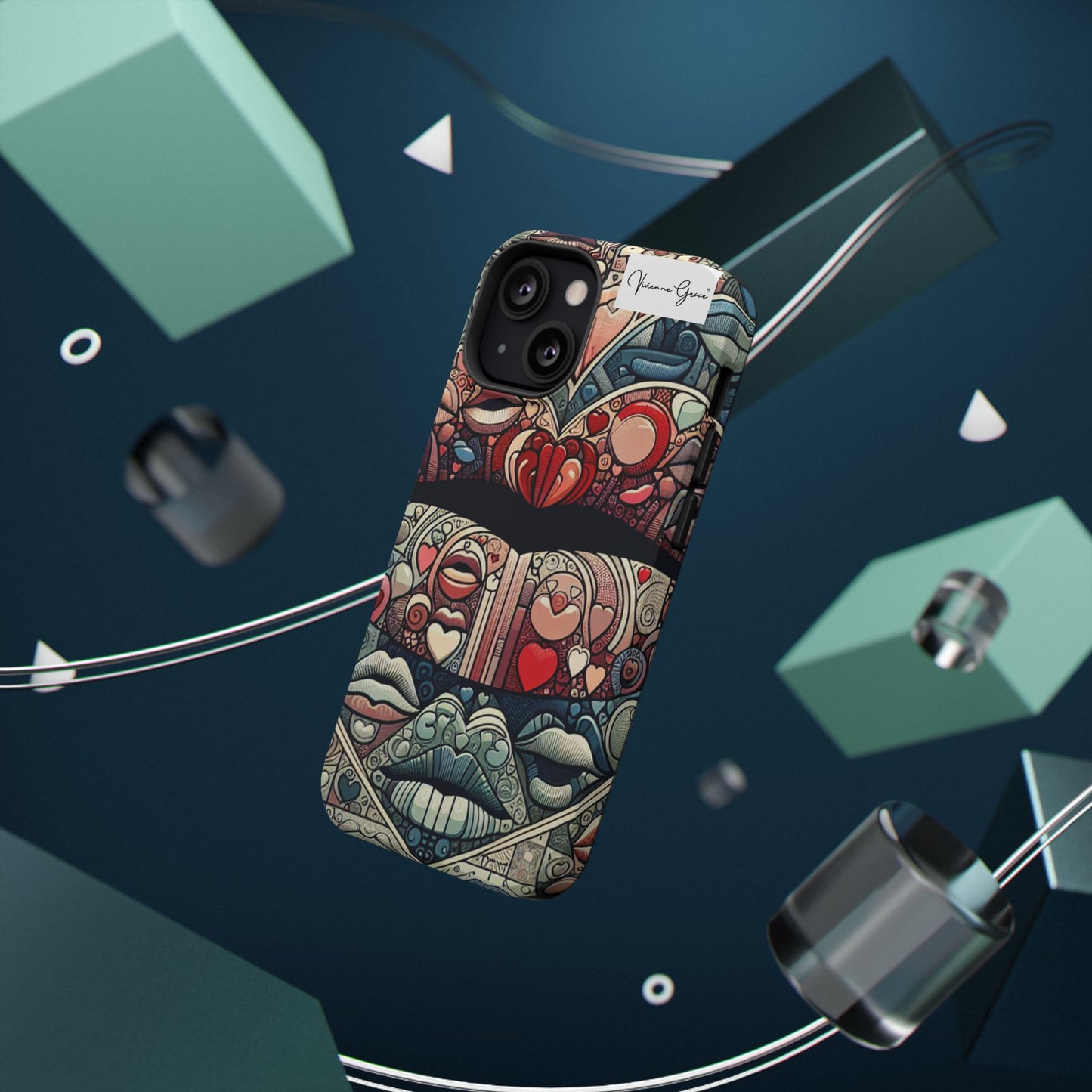 IPhone - Impact-Resistant Cases - BLUE LIPS - Vivienne Grace
