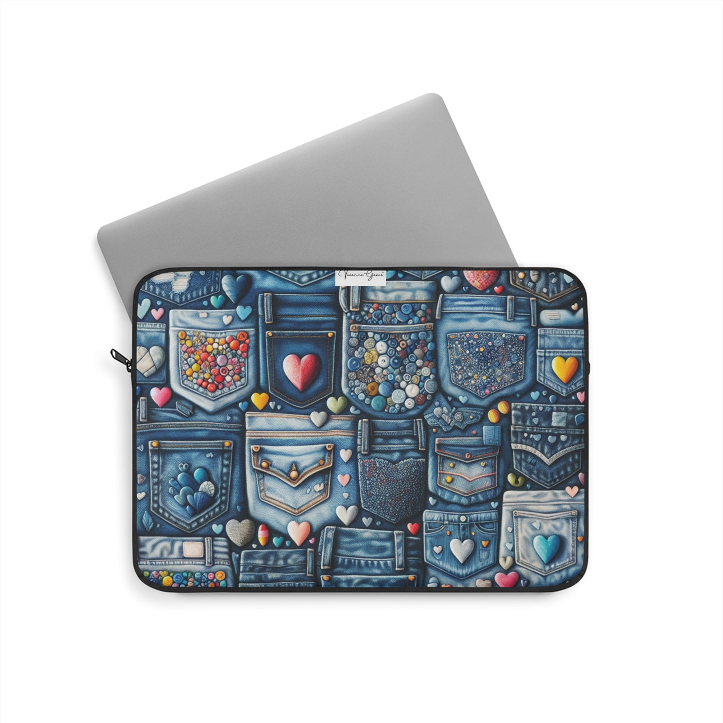 Laptop Sleeve - BLUE JEANS - Vivienne Grace