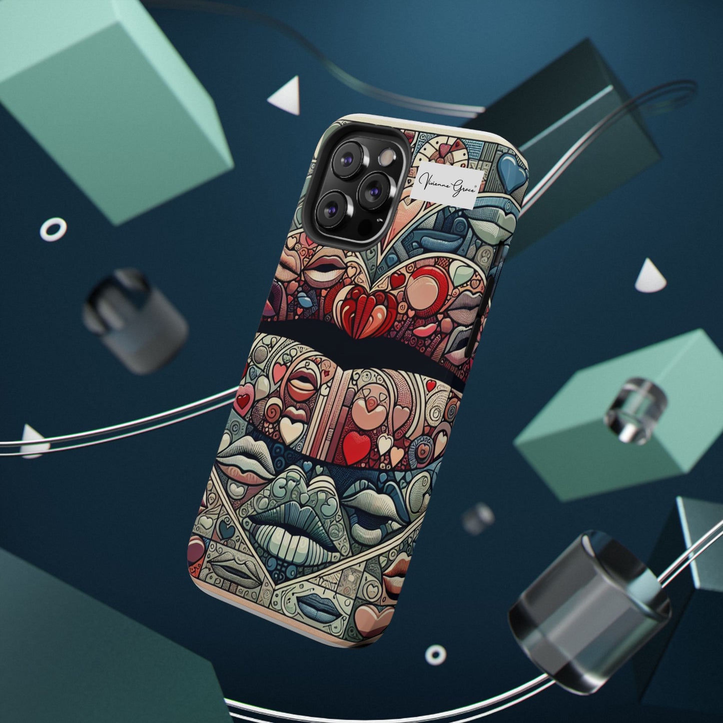 IPhone - Impact-Resistant Cases - BLUE LIPS - Vivienne Grace