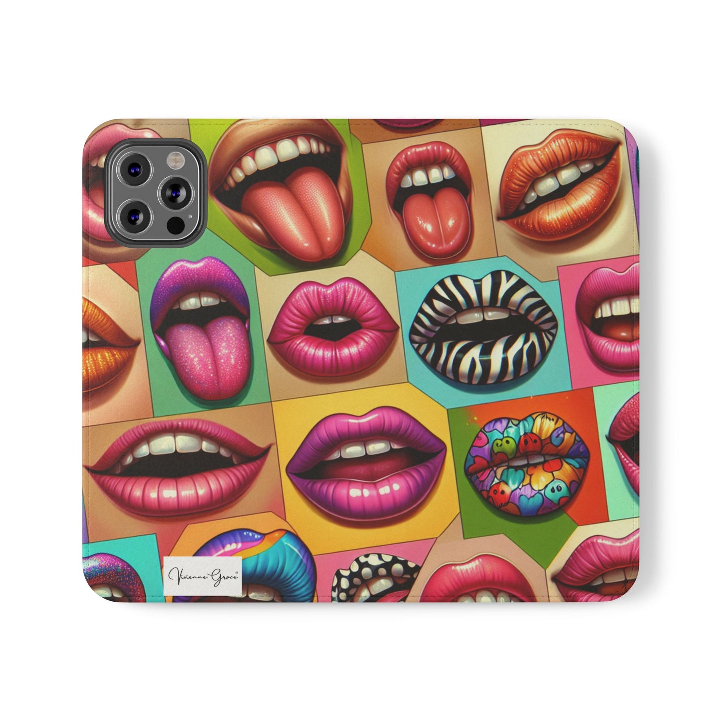 IPhone - Flip Case - LIPS - Vivienne Grace