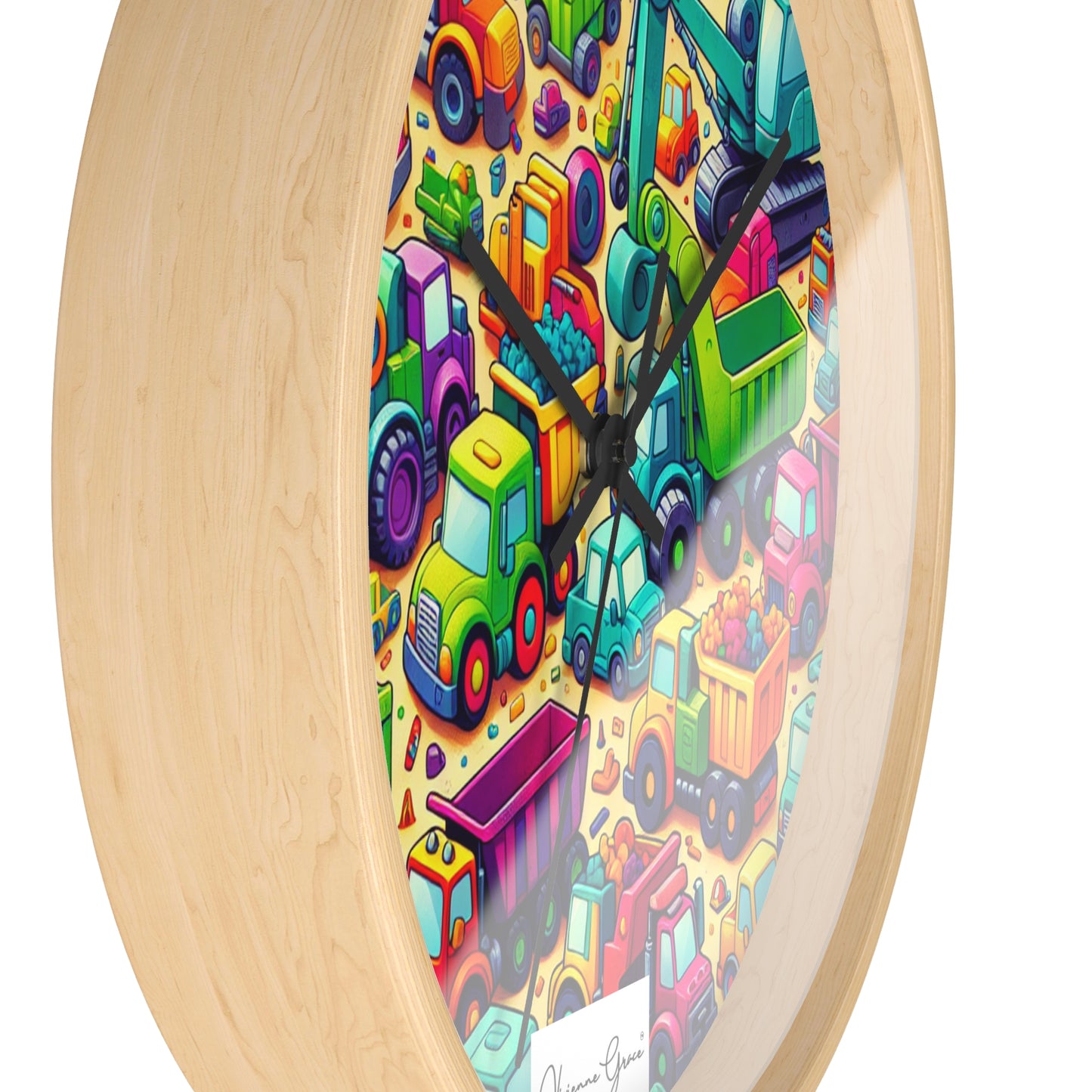 Wall Clock - HEAVY EQUIPMENT TOYS - Vivienne Grace