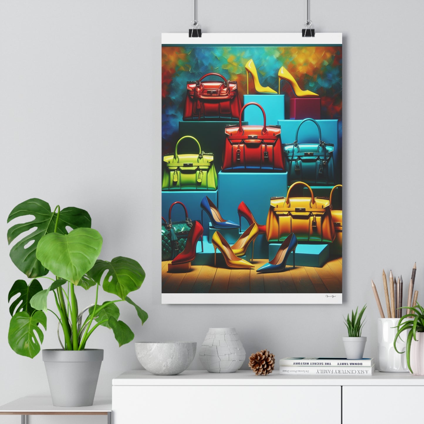Giclée Art Print - Handbags/Stilettos - Vivienne Grace