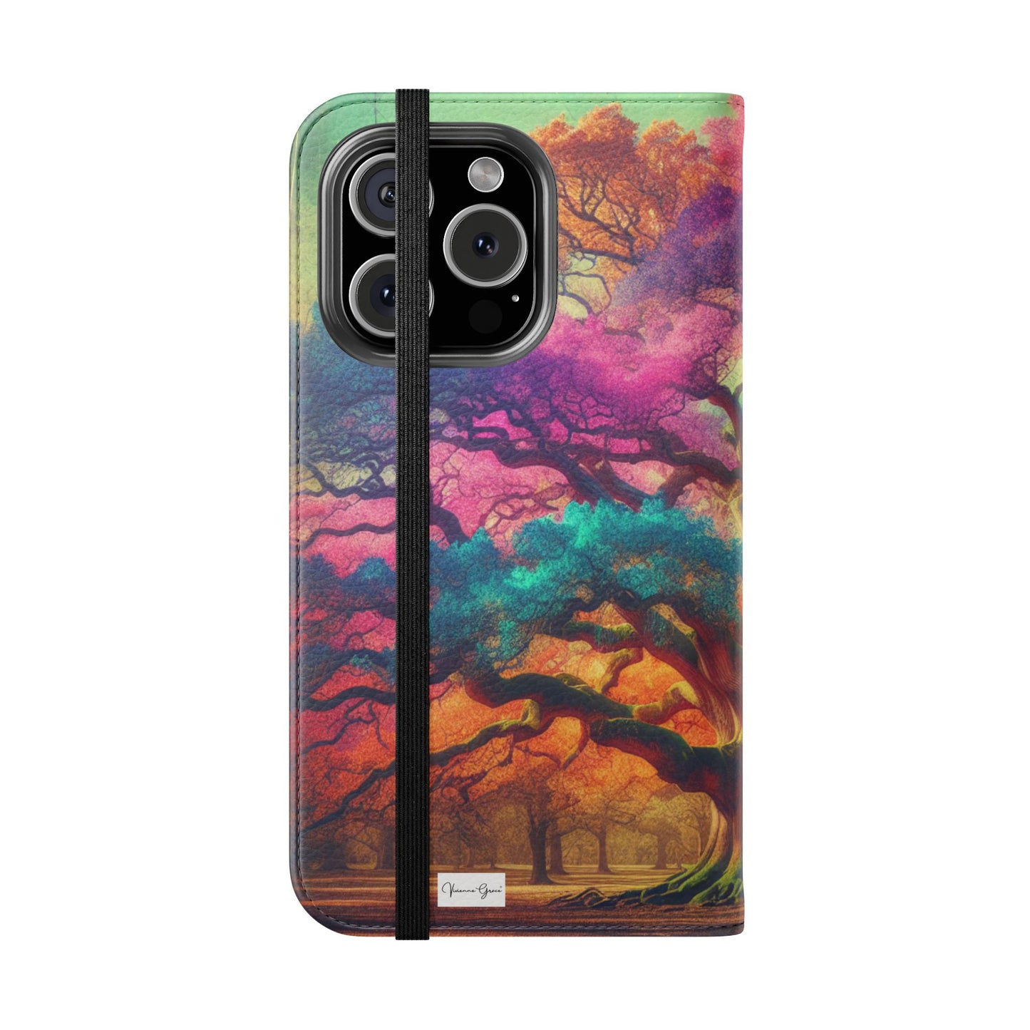 IPhone - Flip Case - COLORFUL OAK - Vivienne Grace