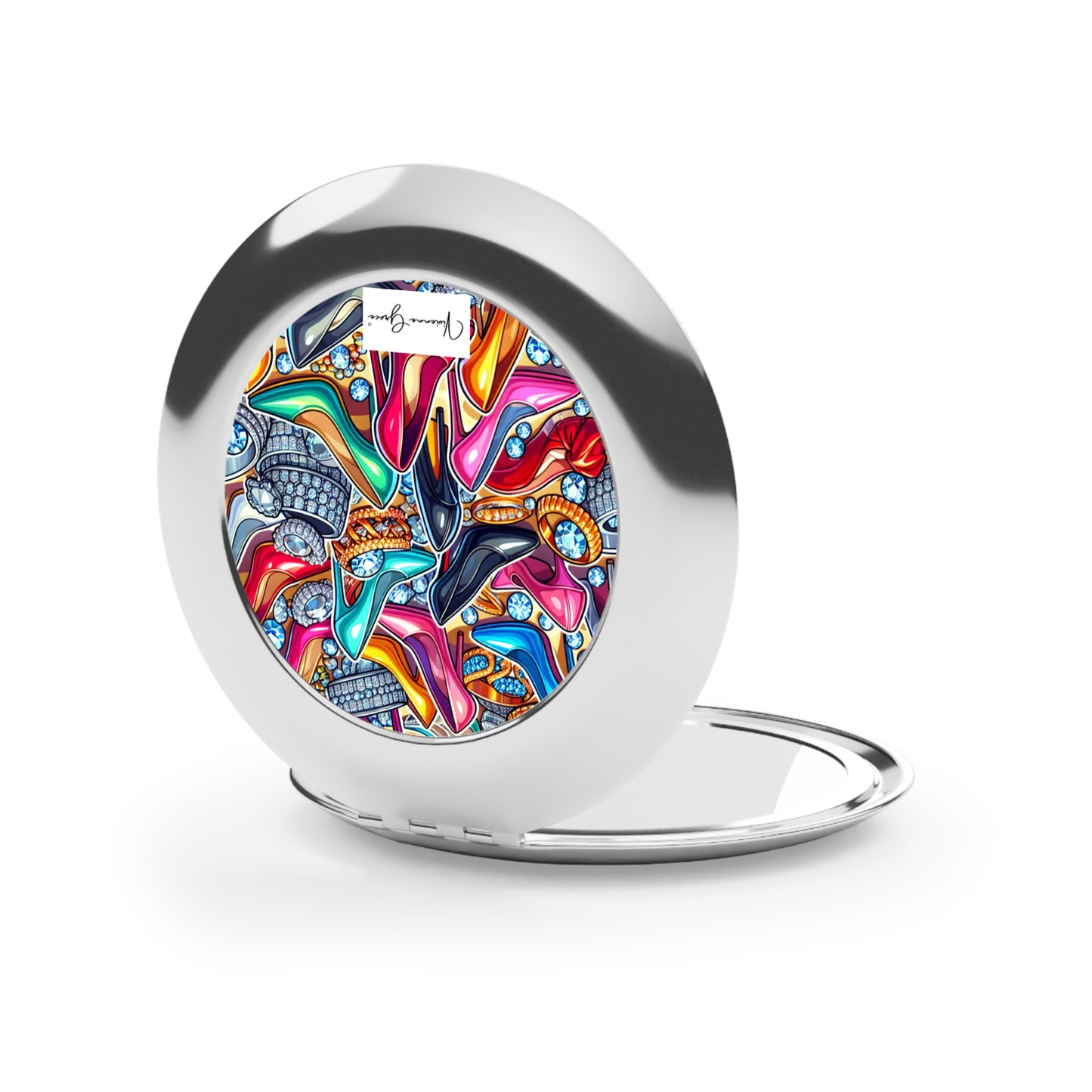 Compact Travel Mirror - STILETTO HEELS - Vivienne Grace