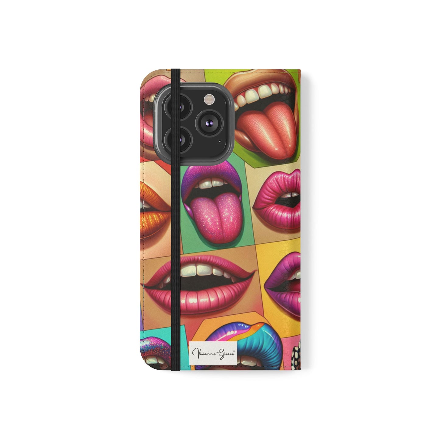 IPhone - Flip Case - LIPS - Vivienne Grace