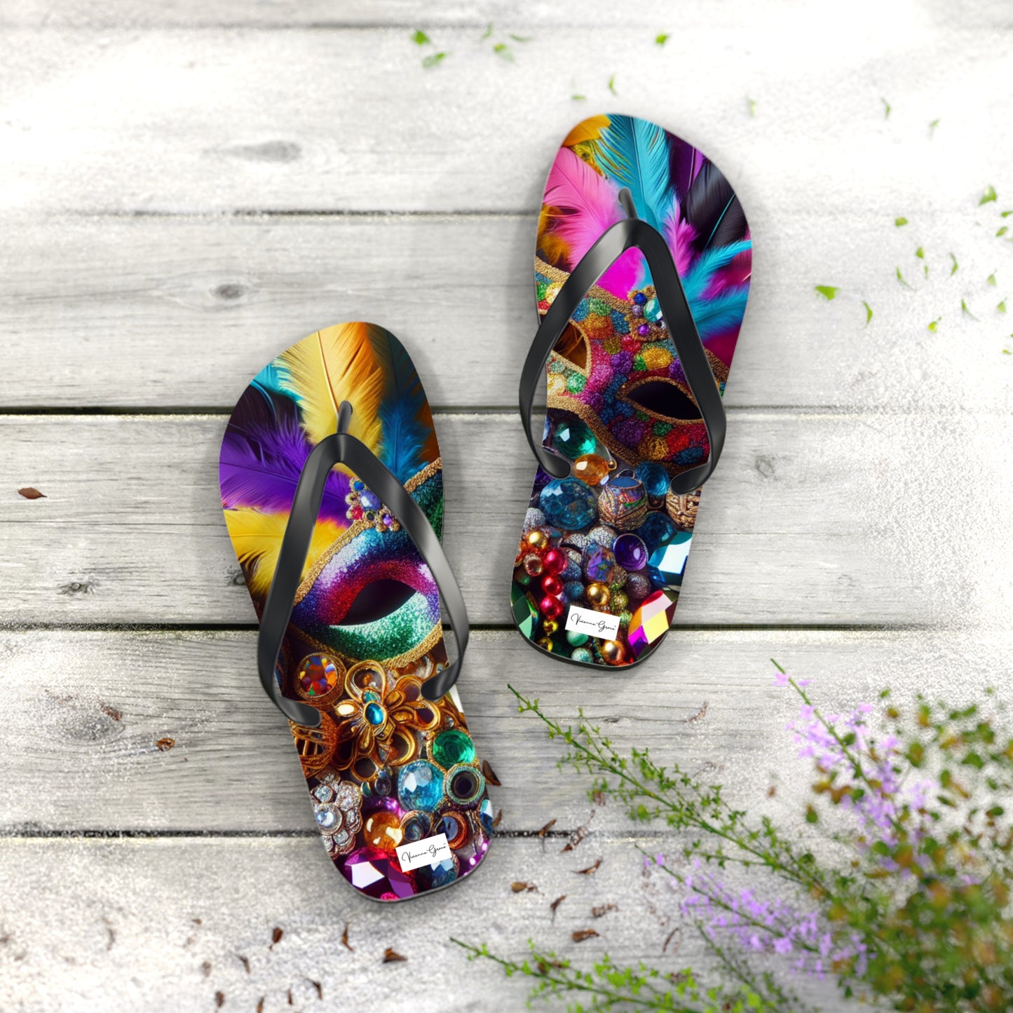 Flip Flops - MARDI GRAS - Vivienne Grace