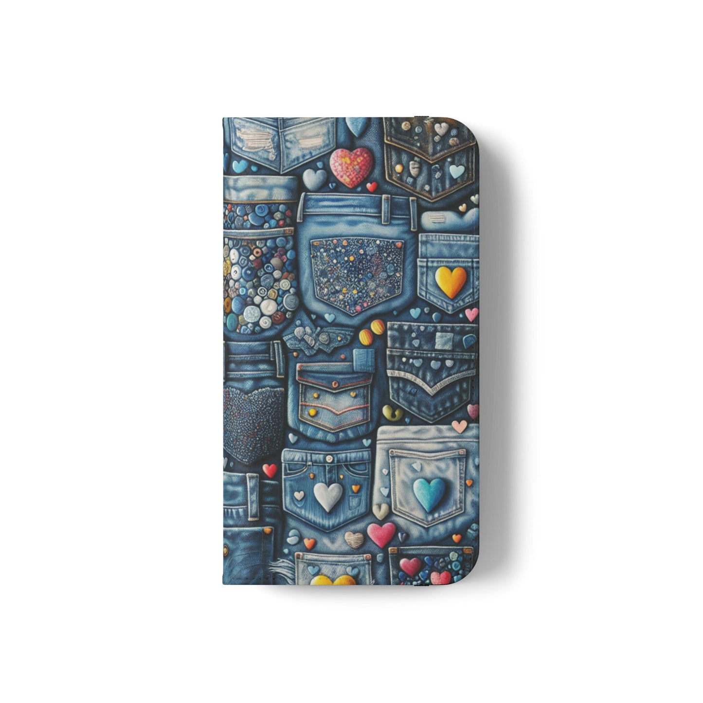 IPhone - Flip Case - BLUE JEANS - Vivienne Grace