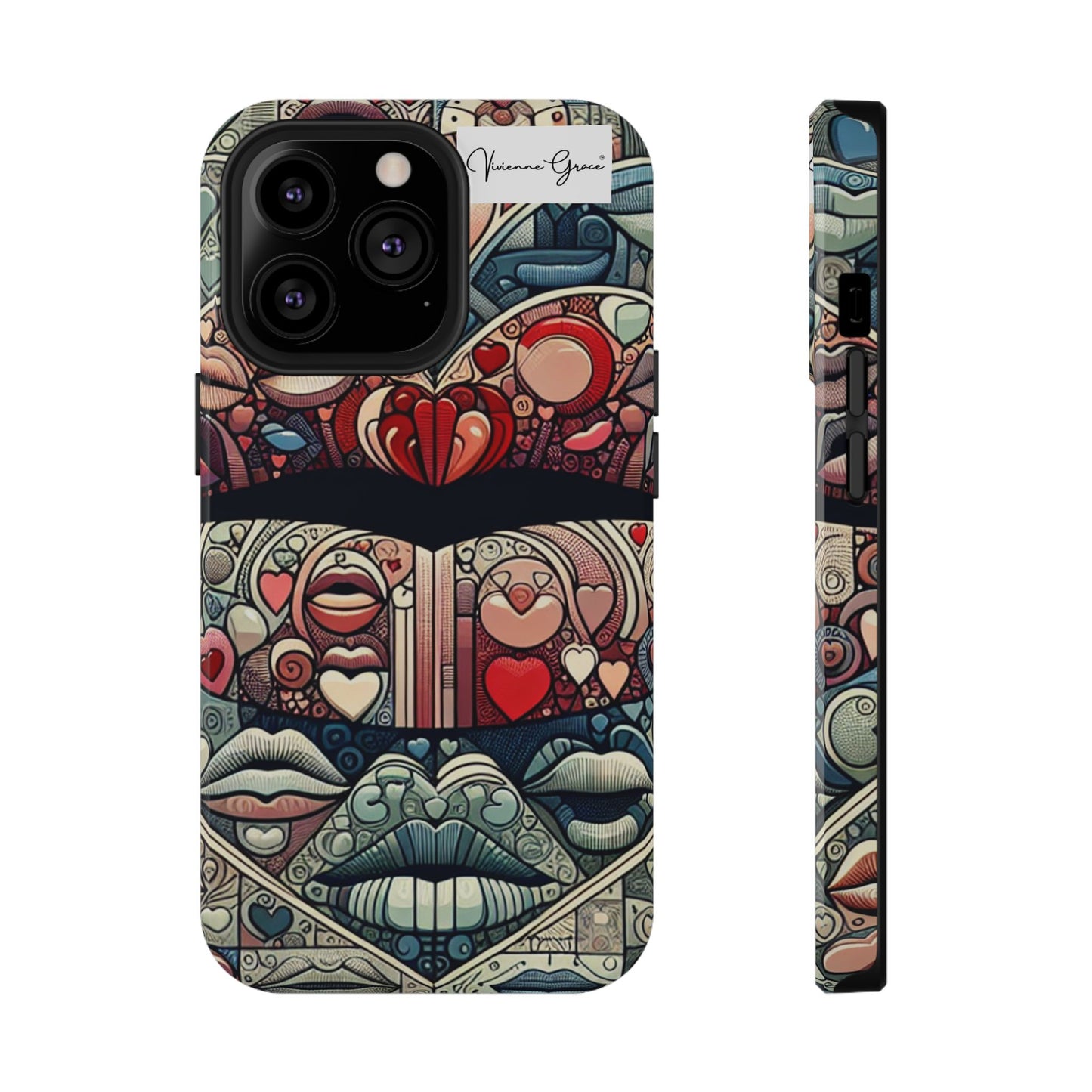 IPhone - Impact-Resistant Cases - BLUE LIPS - Vivienne Grace