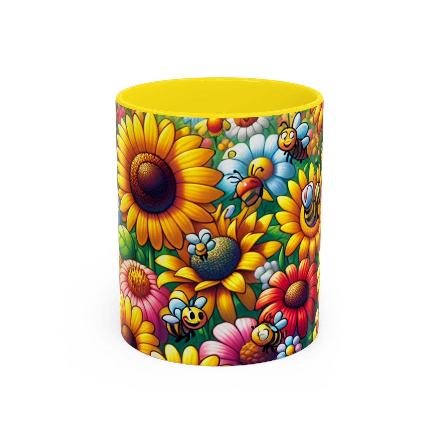 Coffee Mug - SUNFLOWERS/BEES - Vivienne Grace
